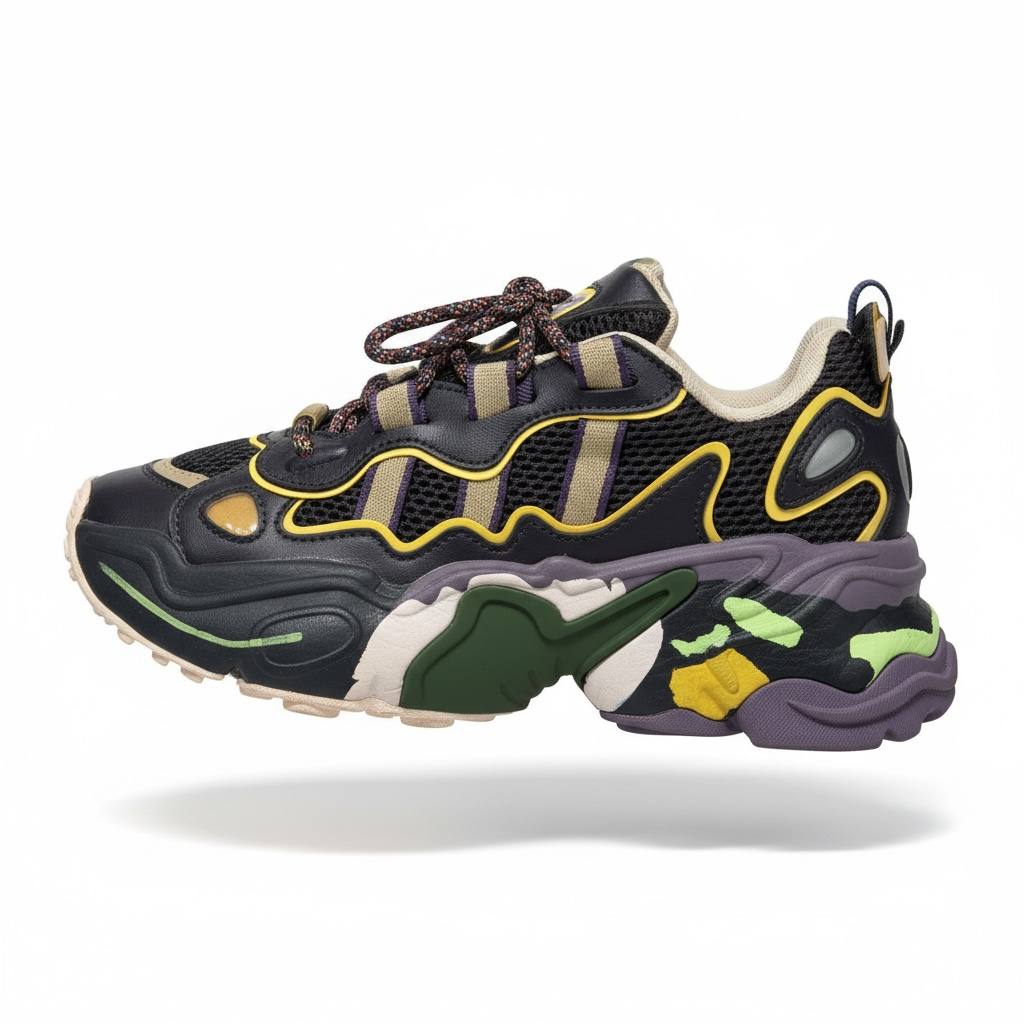 Adidas Ozweego Navy Green Chunky Sneakers πππ | Bold Retro Street Energy π₯β‘