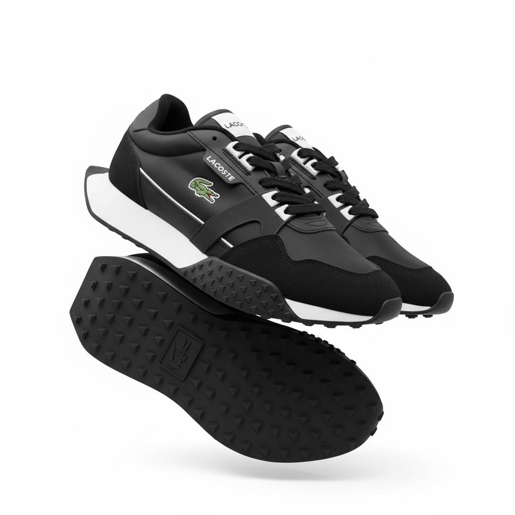 Lacoste Black Sneakers π€π | Classic Sport Luxury Essential ππ₯