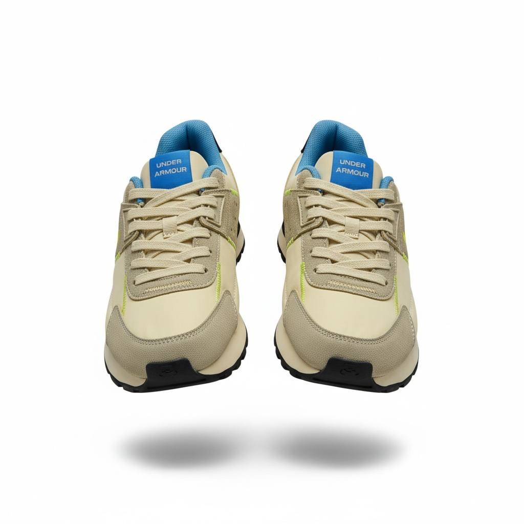 Under Armour Beige & Neon Sneakers π€ππ | Sporty Everyday Comfort β‘π₯