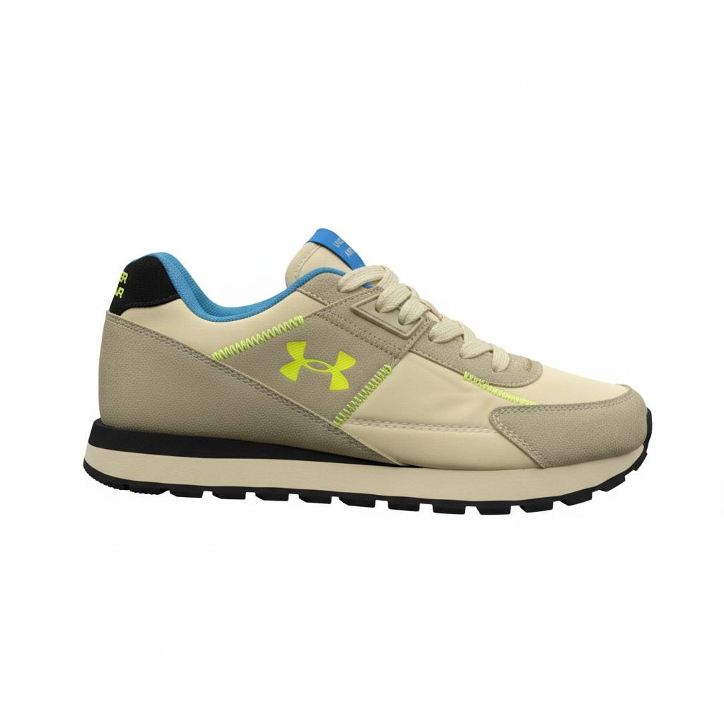 Under Armour Beige & Neon Sneakers π€ππ | Sporty Everyday Comfort β‘π₯