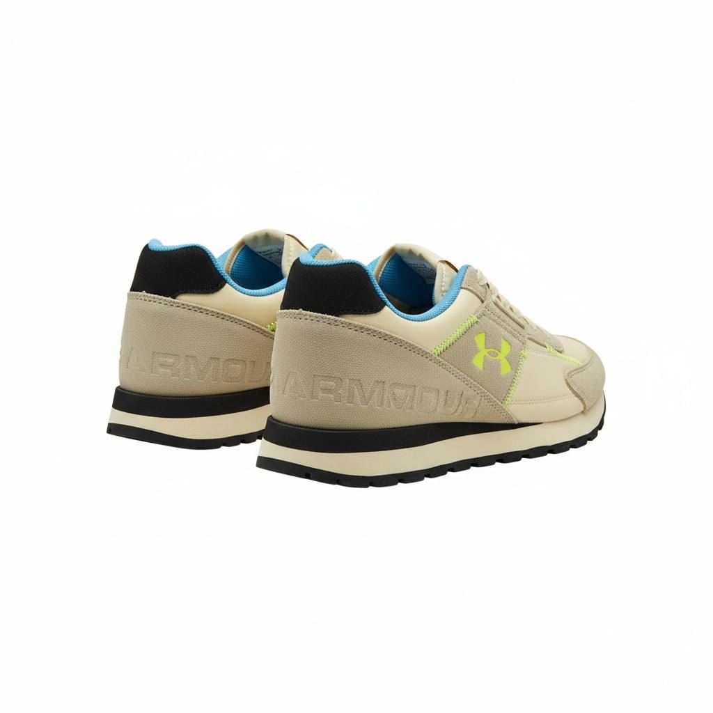 Under Armour Beige & Neon Sneakers π€ππ | Sporty Everyday Comfort β‘π₯