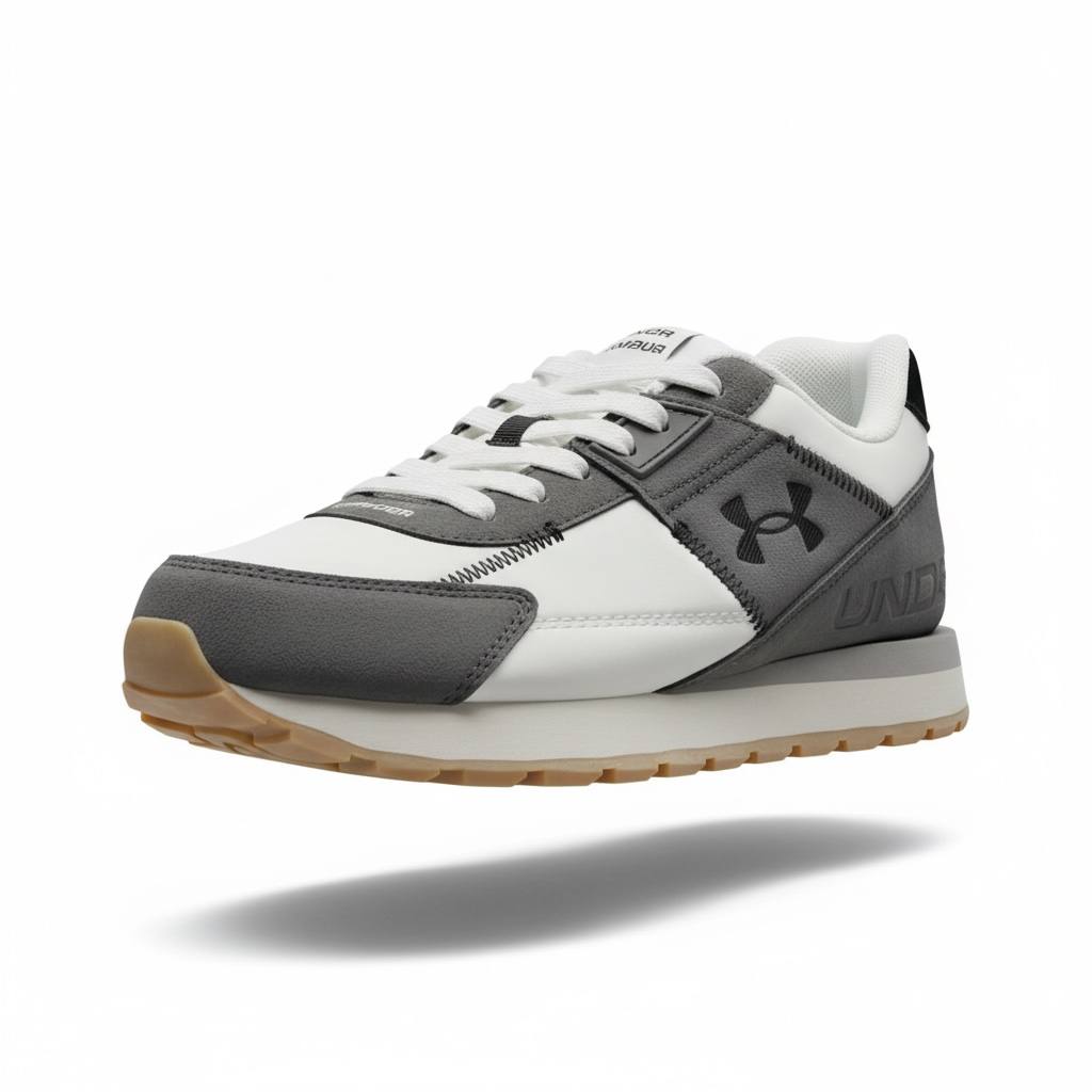 Under Armour White & Grey Sneakers π€π©Άπ | Clean Sport Performance Style β‘π₯