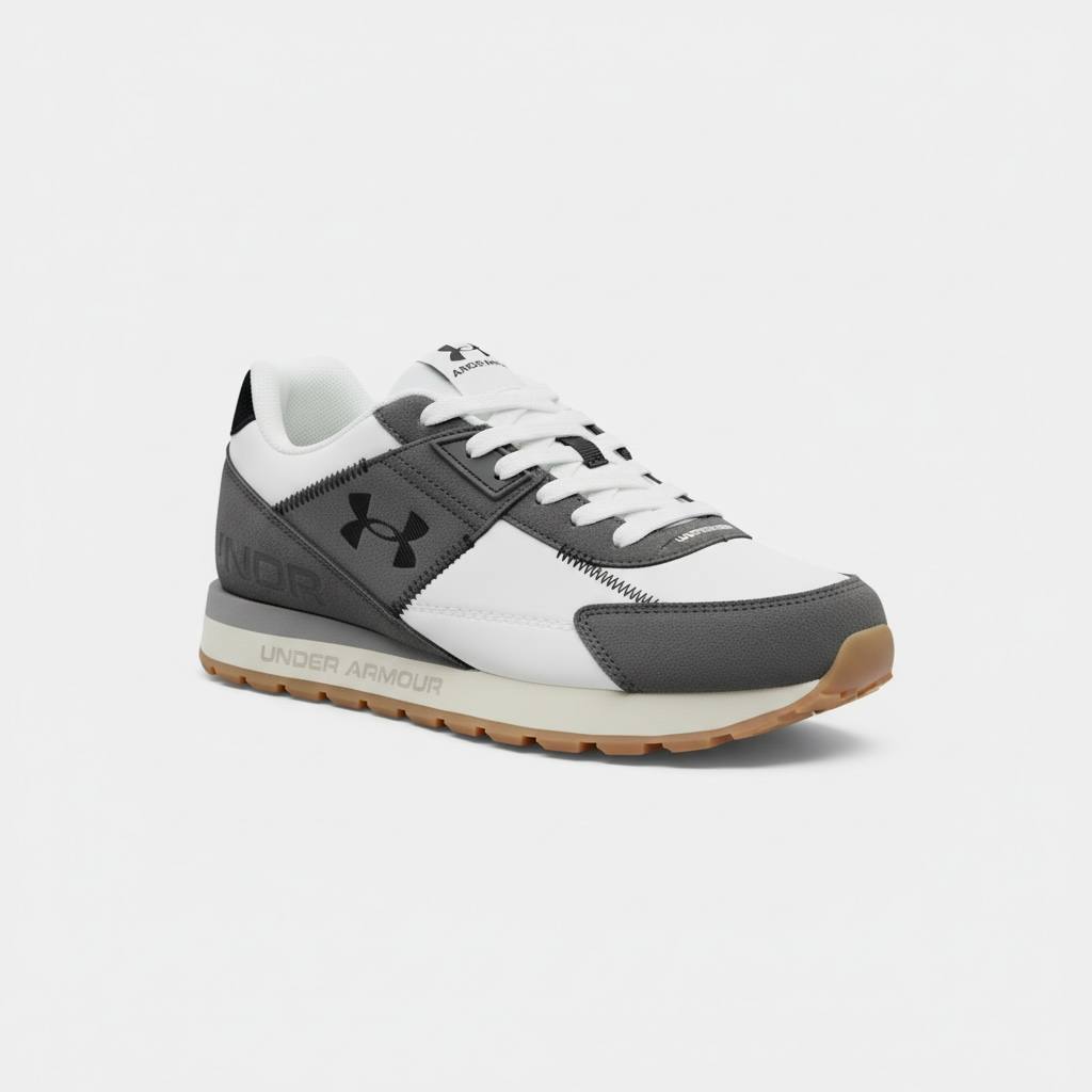 Under Armour White & Grey Sneakers π€π©Άπ | Clean Sport Performance Style β‘π₯