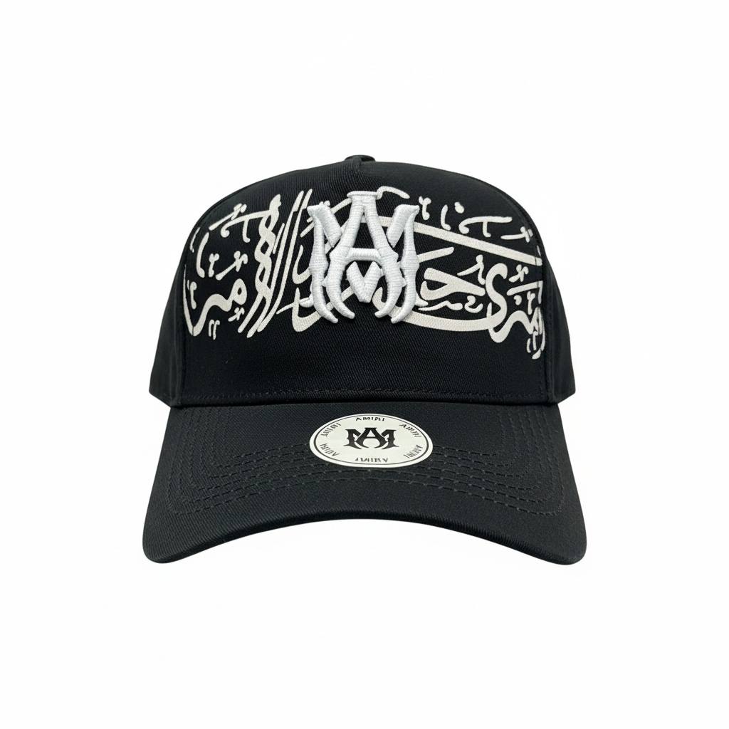 Amiri Arabic Logo Black Cap β Luxury Embroidered Edition π€β¨