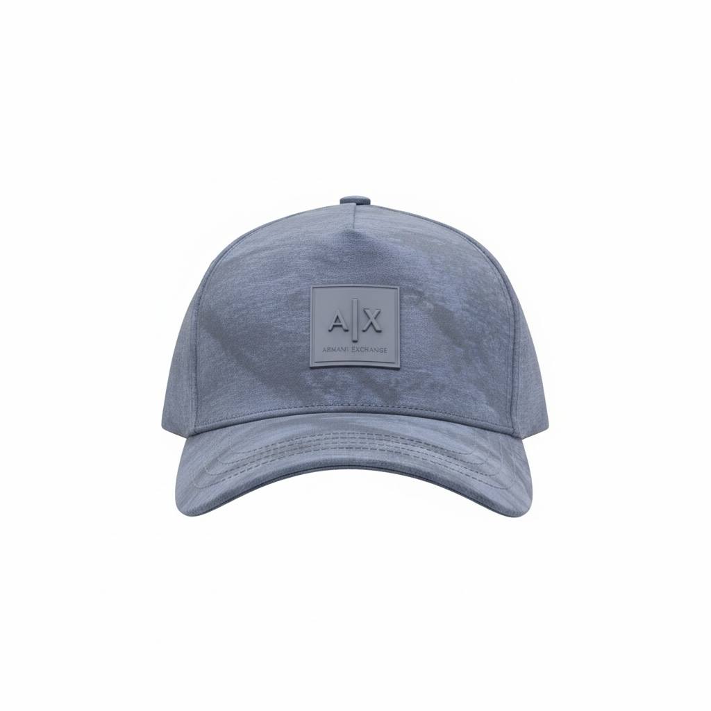 Armani Exchange AX Steel Blue Logo Cap π΅β¨ | Refined Everyday Essential
