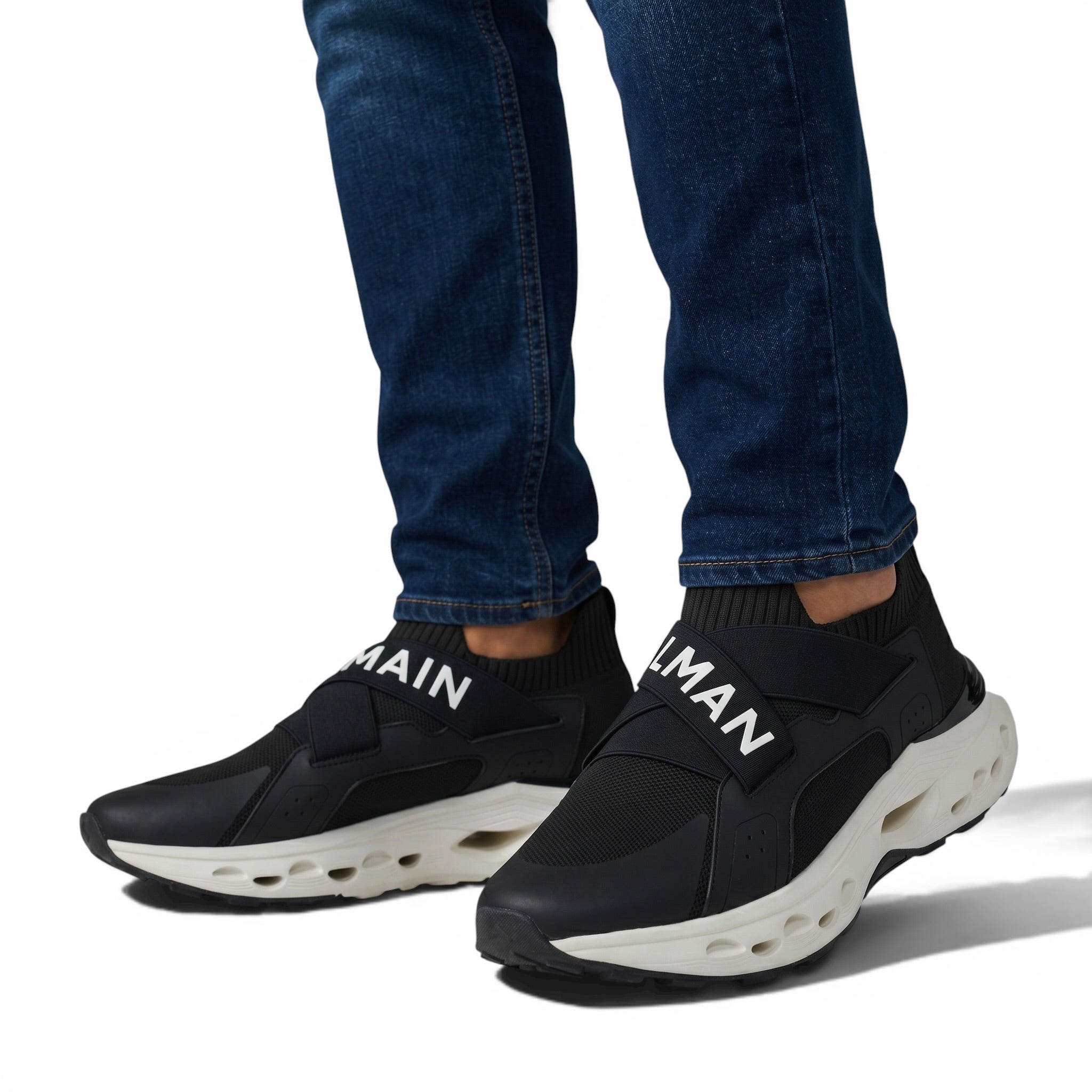 Balmain Logo Strap Sneakers π€β‘ | Bold Street Luxury