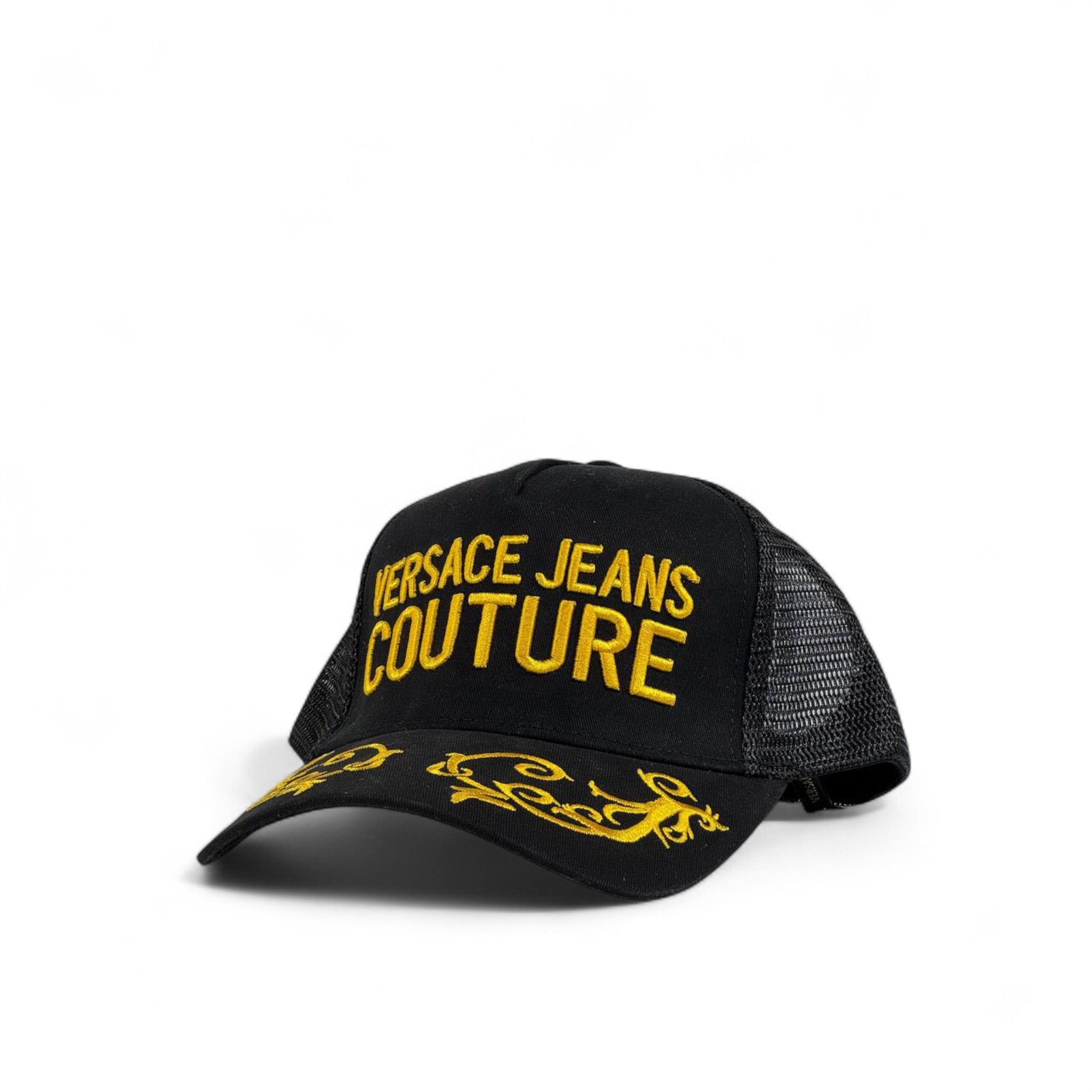Versace Jeans Couture Black & Gold Trucker Cap 🖤💛 | Luxury Designer Streetwear
