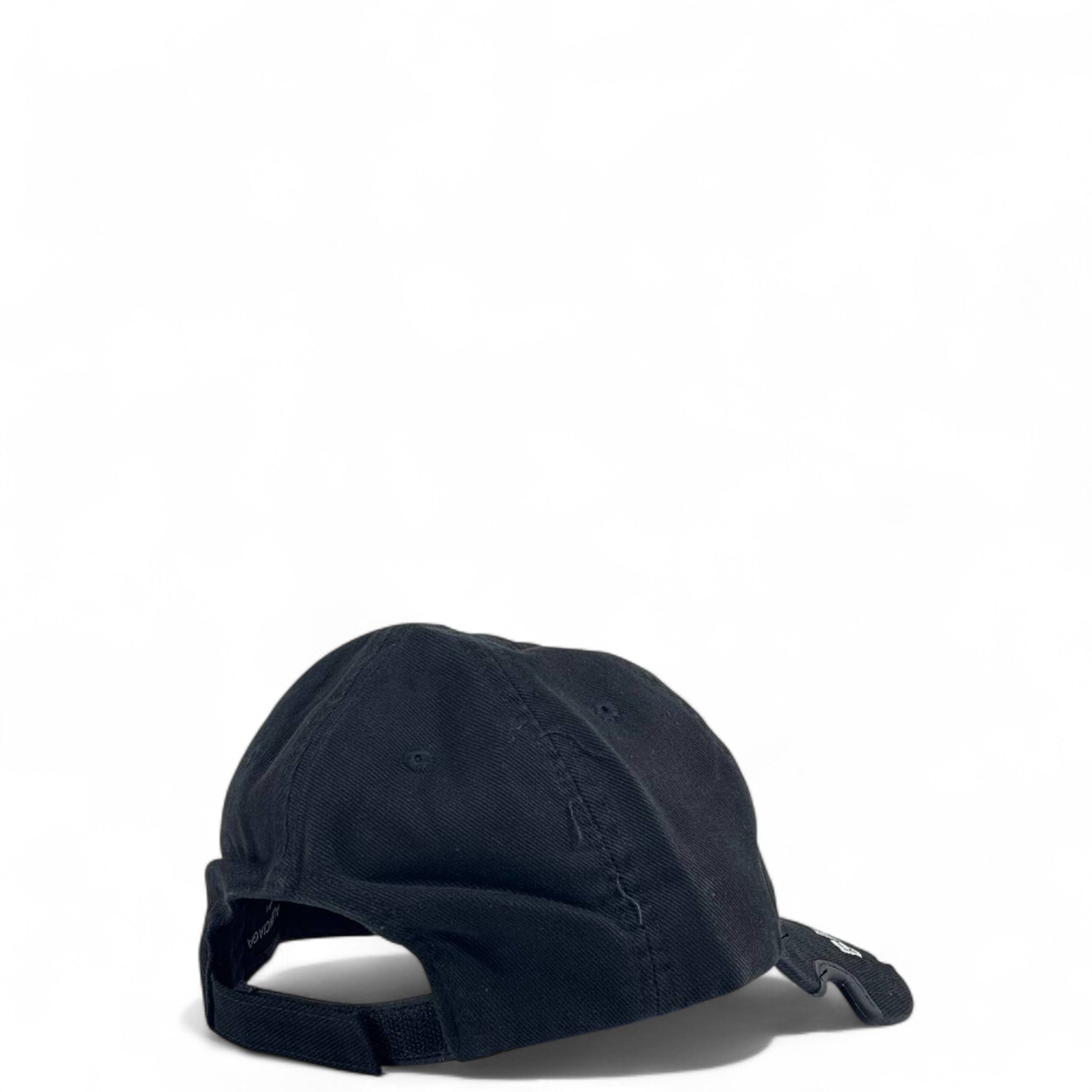 Balenciaga Black Distressed Baseball Cap with Metal Detail β Luxury Designer Unisex Hat π€β‘