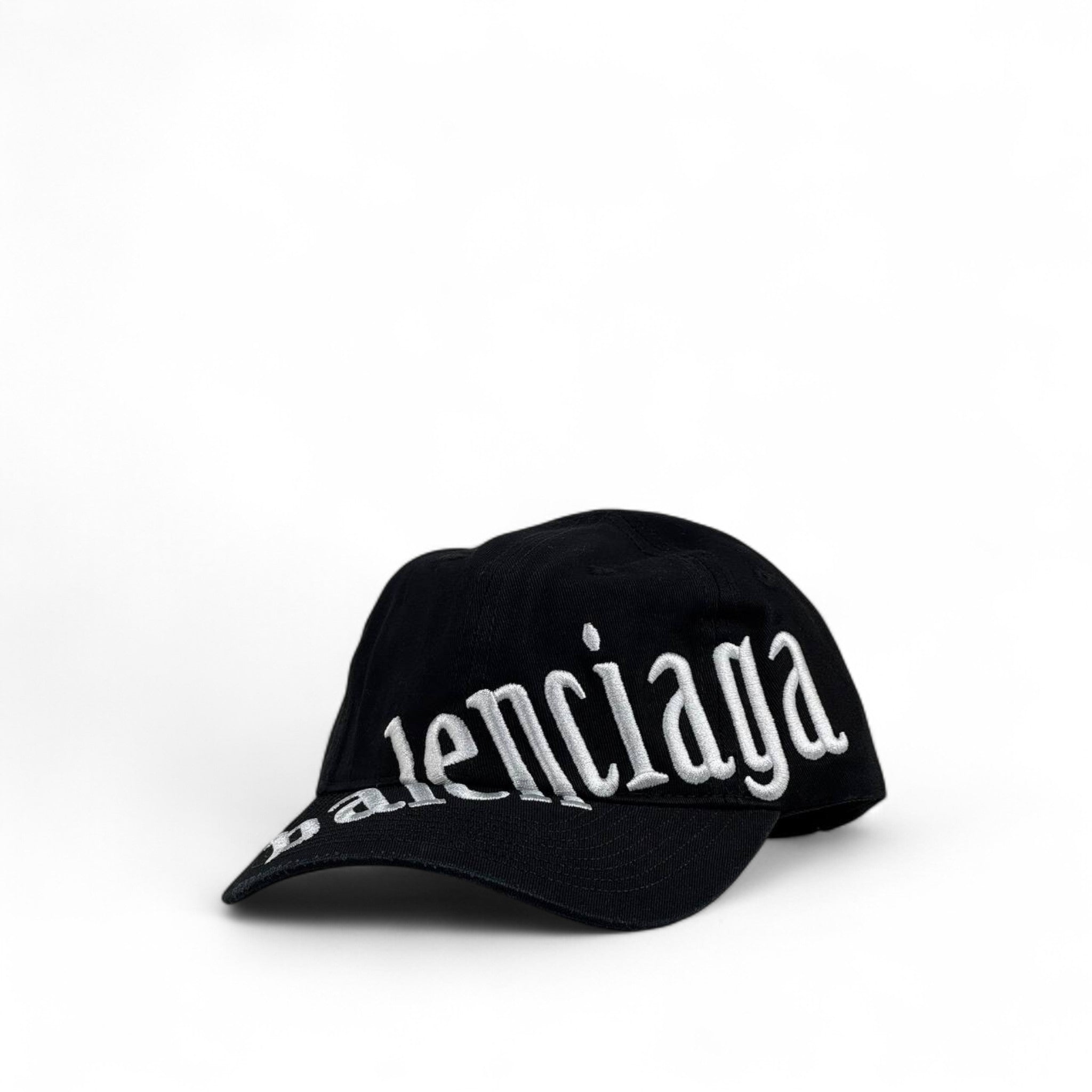 Balenciaga Oversized Logo Black Baseball Cap β Luxury Designer Unisex Hat