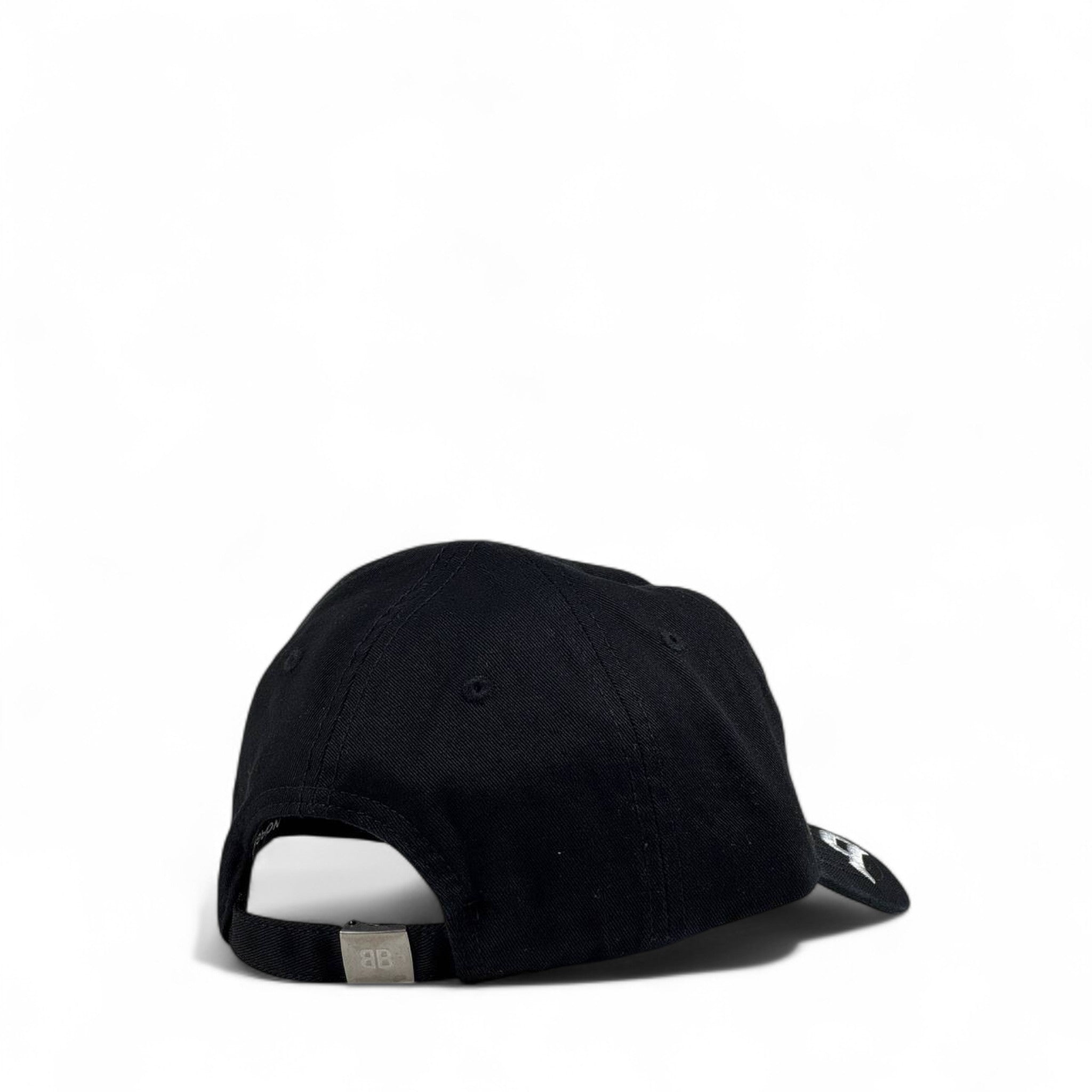 Balenciaga Oversized Logo Black Baseball Cap β Luxury Designer Unisex Hat