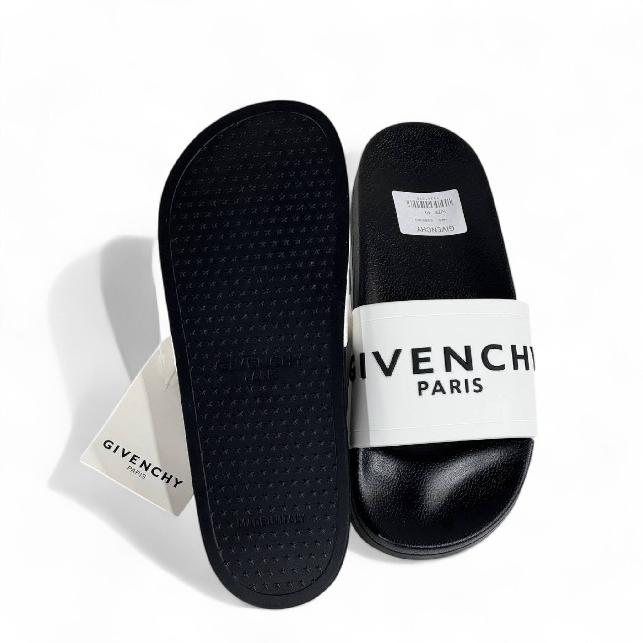Givenchy Paris Black & White Slides – Luxury Comfort & Iconic Style