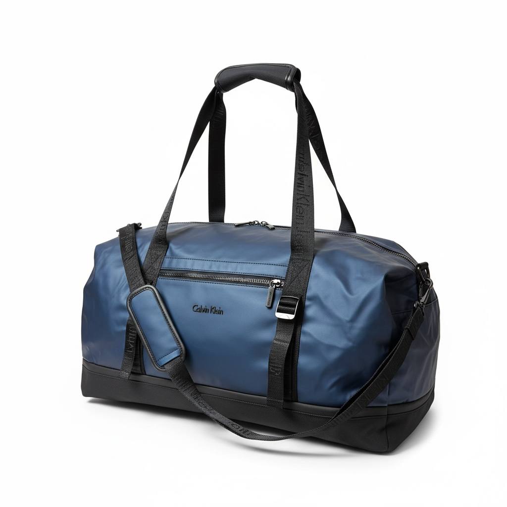 Calvin Klein Navy Sport Duffle Bag 🔵🖤 | Premium Travel & Gym Bag