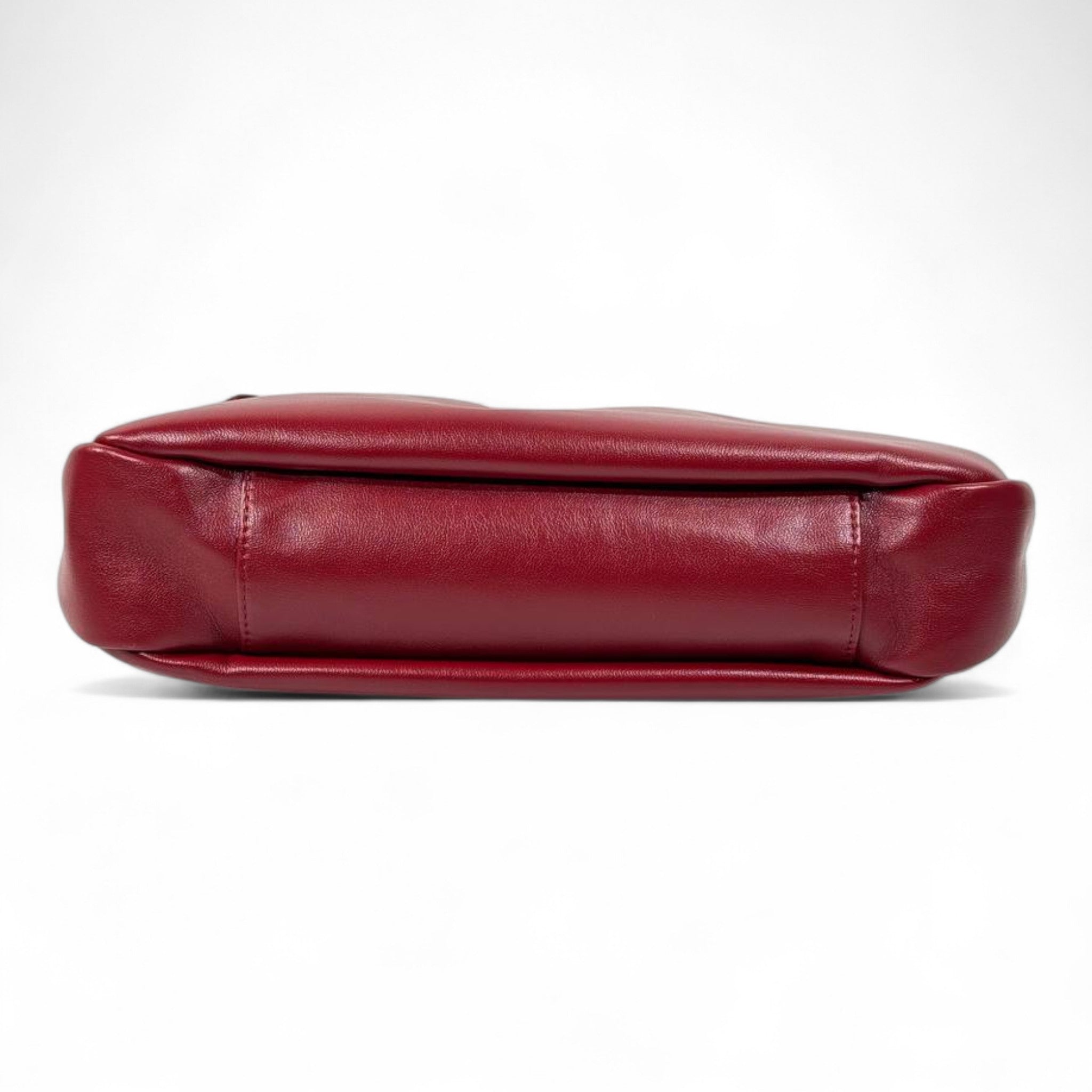 YSL Burgundy Leather Shoulder Bag β Classic Drawstring Luxury Elegance π·β¨