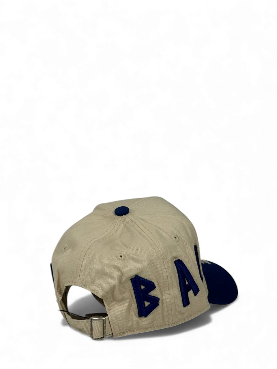 Balenciaga Two-Tone Luxury Cap β Beige & Navy Edition π§’π (Premium Unisex Style)