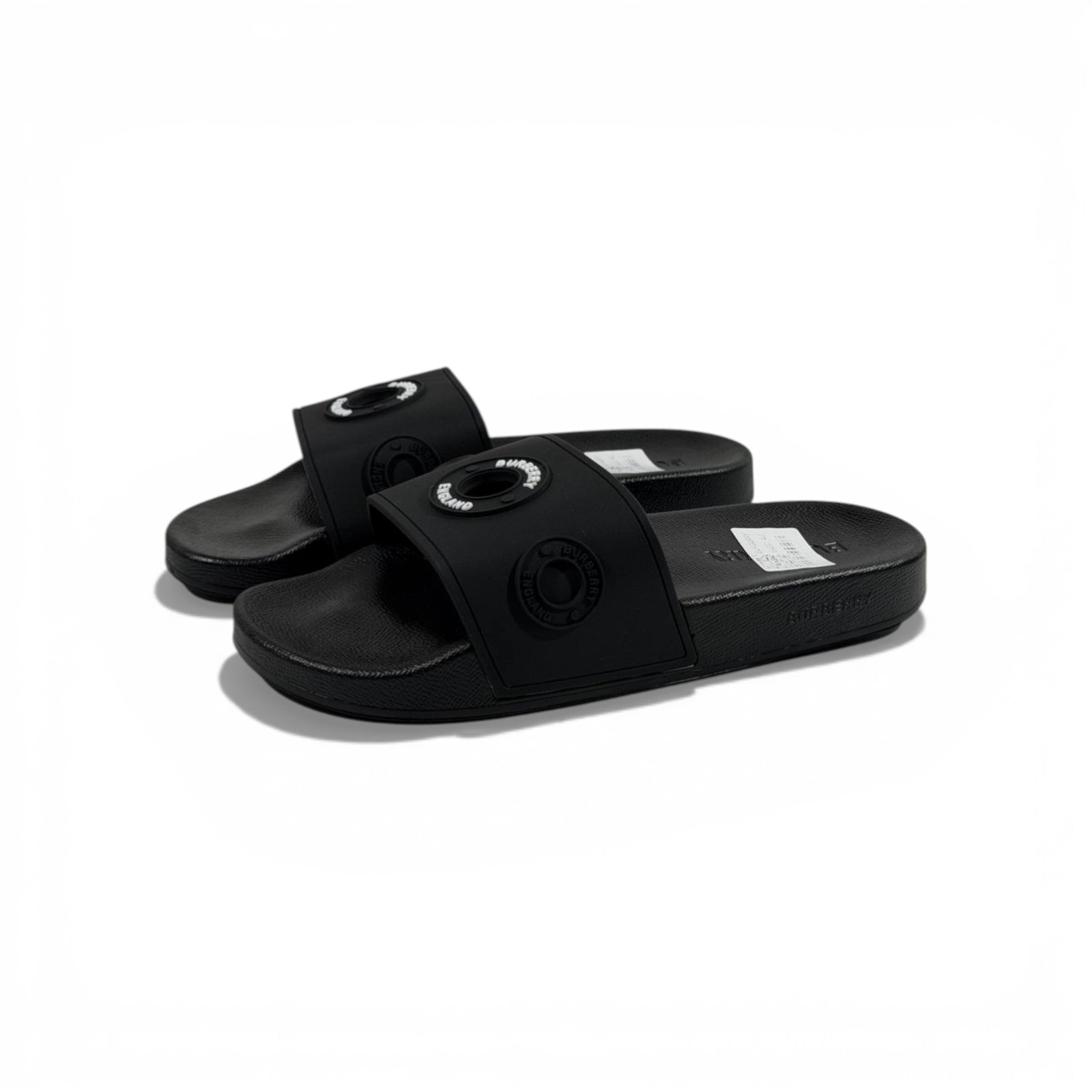 ⚫ Burberry Slides – Black Edition 🖤✨