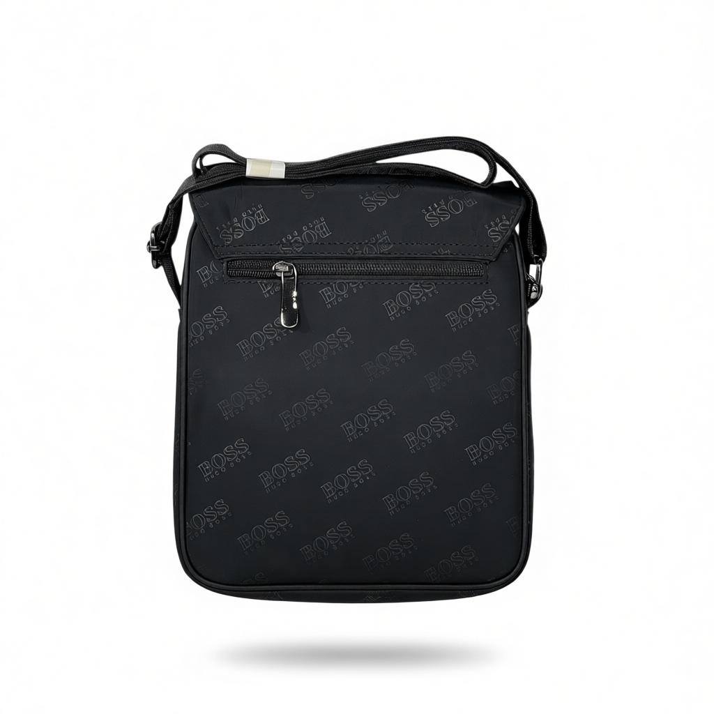 π€ Hugo Boss Monogram Crossbody Shoulder Bag β Black