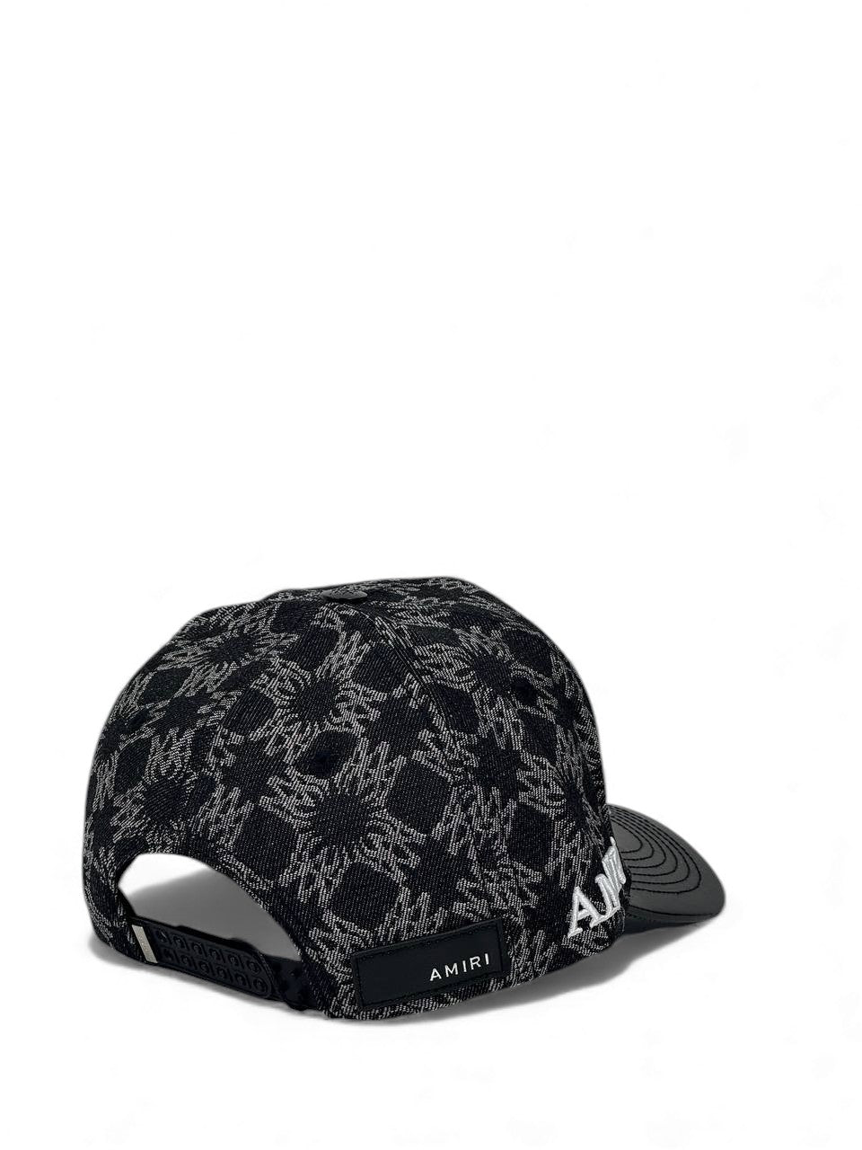 Amiri Inspired Monogram Cap β Black & White Embroidered Edition π§’β«β¨ (Premium Street Luxury)