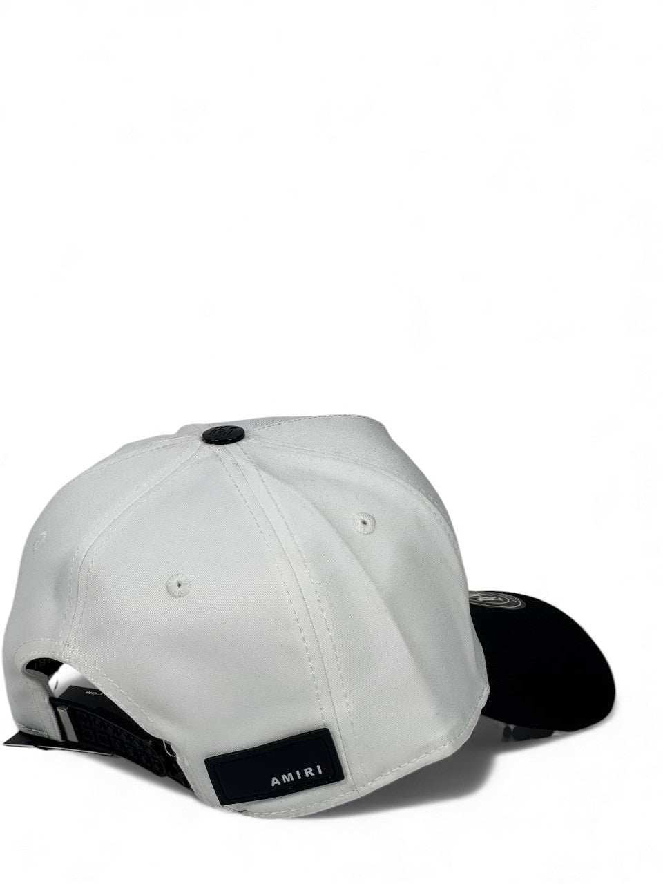 Amiri Luxury Two-Tone Cap β White & Black Edition π§’βͺβ« (Premium Embroidered Unisex)