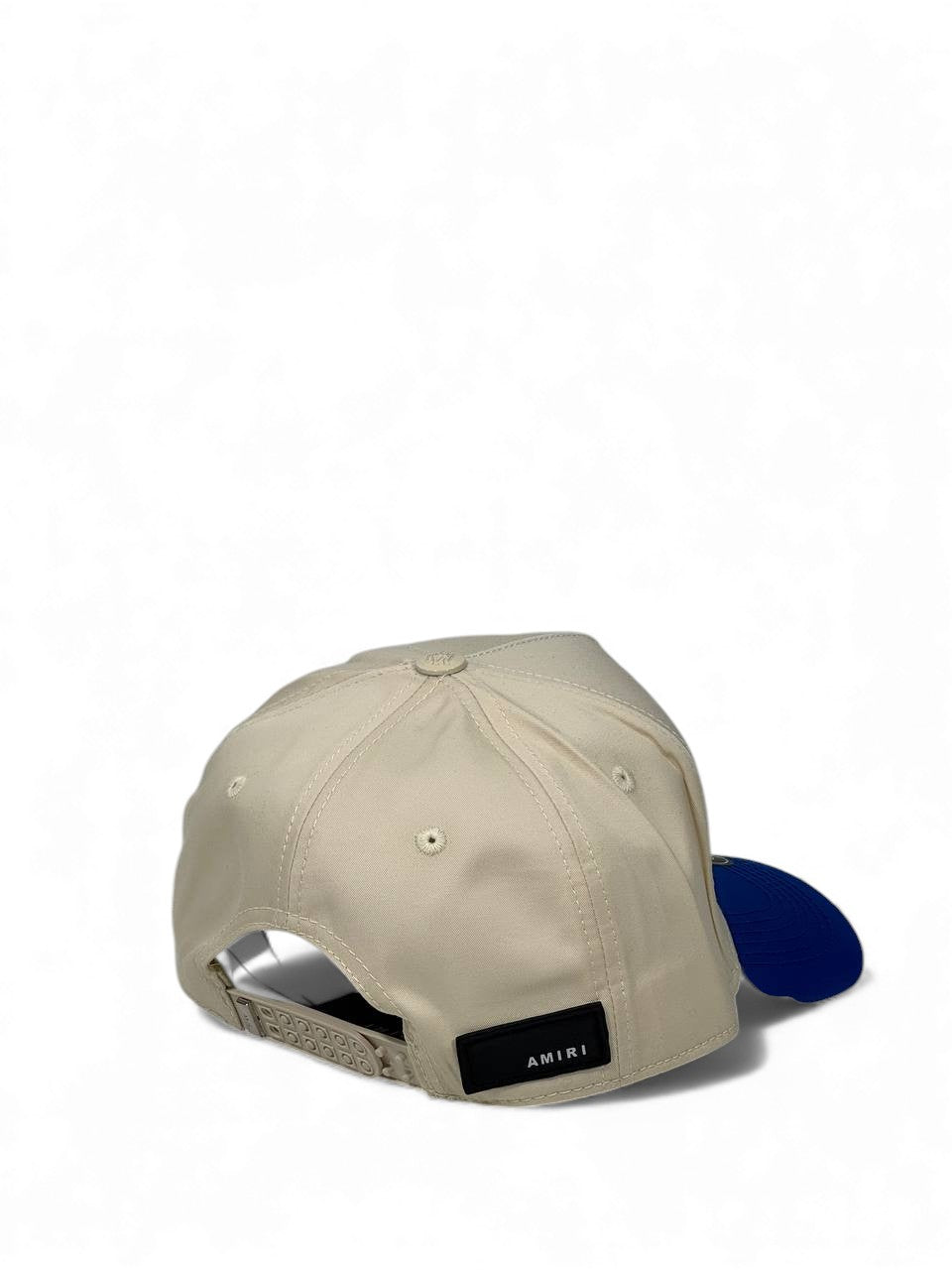 Amiri Two-Tone Luxury Cap β Beige & Royal Blue π§’π (3D Embroidered Unisex Edition)