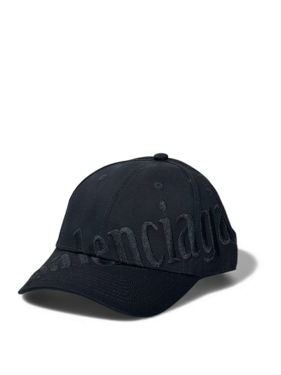 Balenciaga All-Black Embossed Logo Cap β Ultra Sleek Minimal Luxury π€π§’