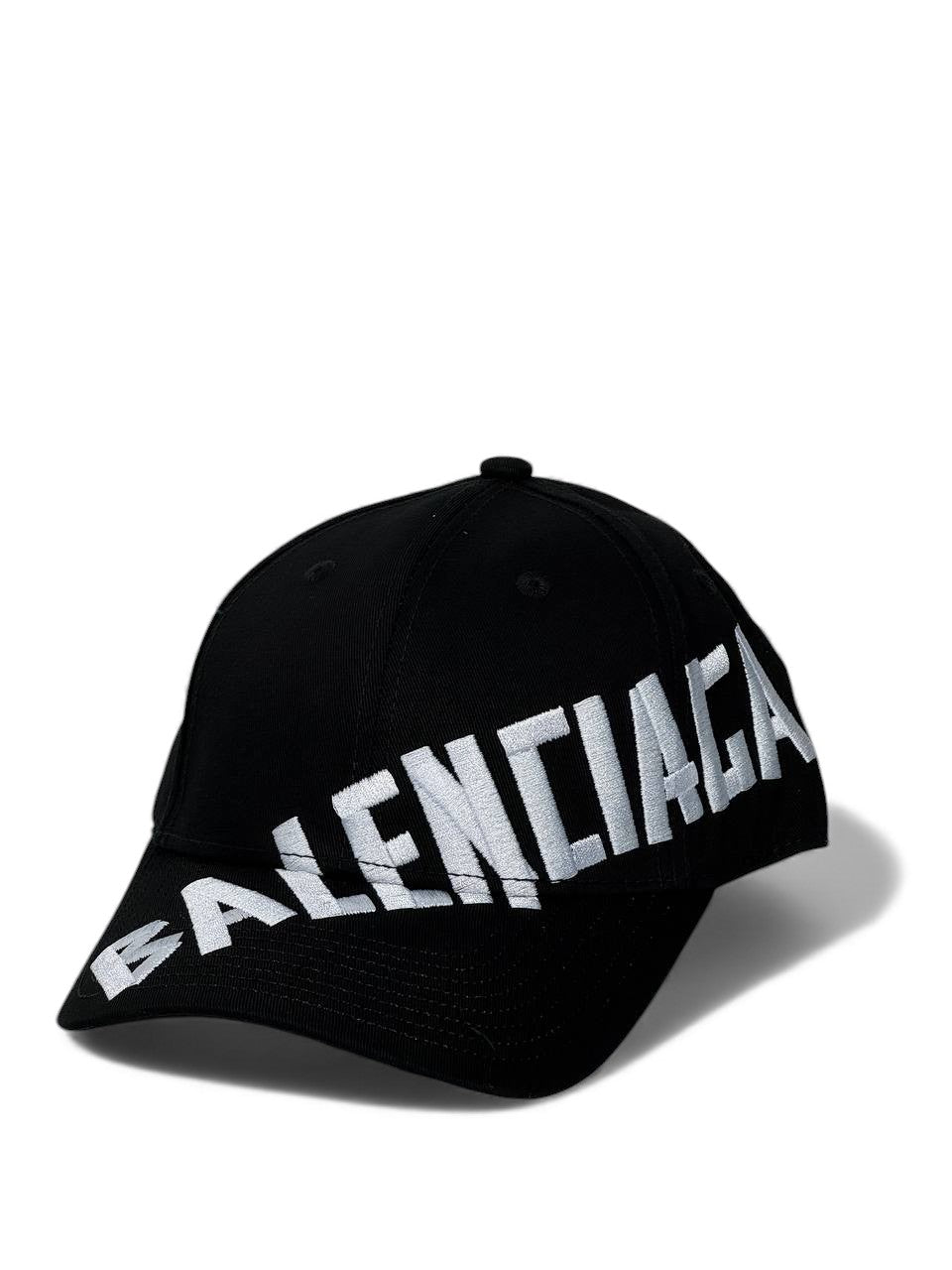 Balenciaga Black Oversized Logo Cap β Bold Luxury Streetwear π€π§’