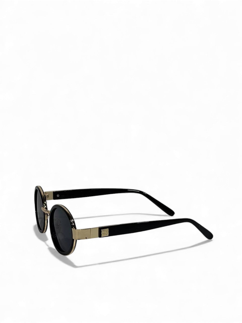 ✨ Miu Miu Oval Gold & Black Sunglasses 🖤💛 | Chic Luxury