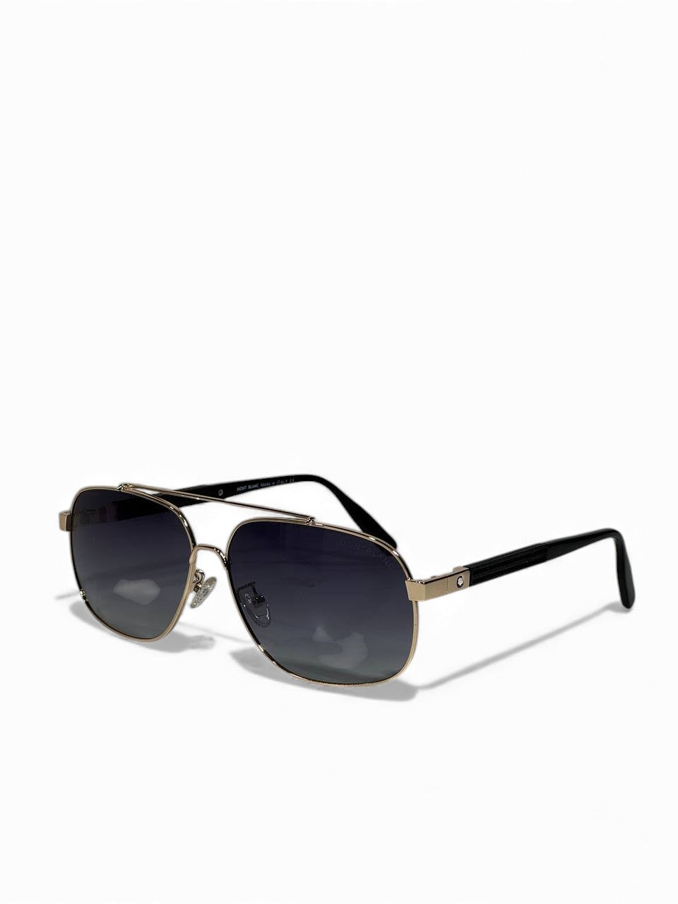 Mont Blanc-Inspired Gold Frame Aviator Sunglasses – Premium Luxury Edition 😎✨