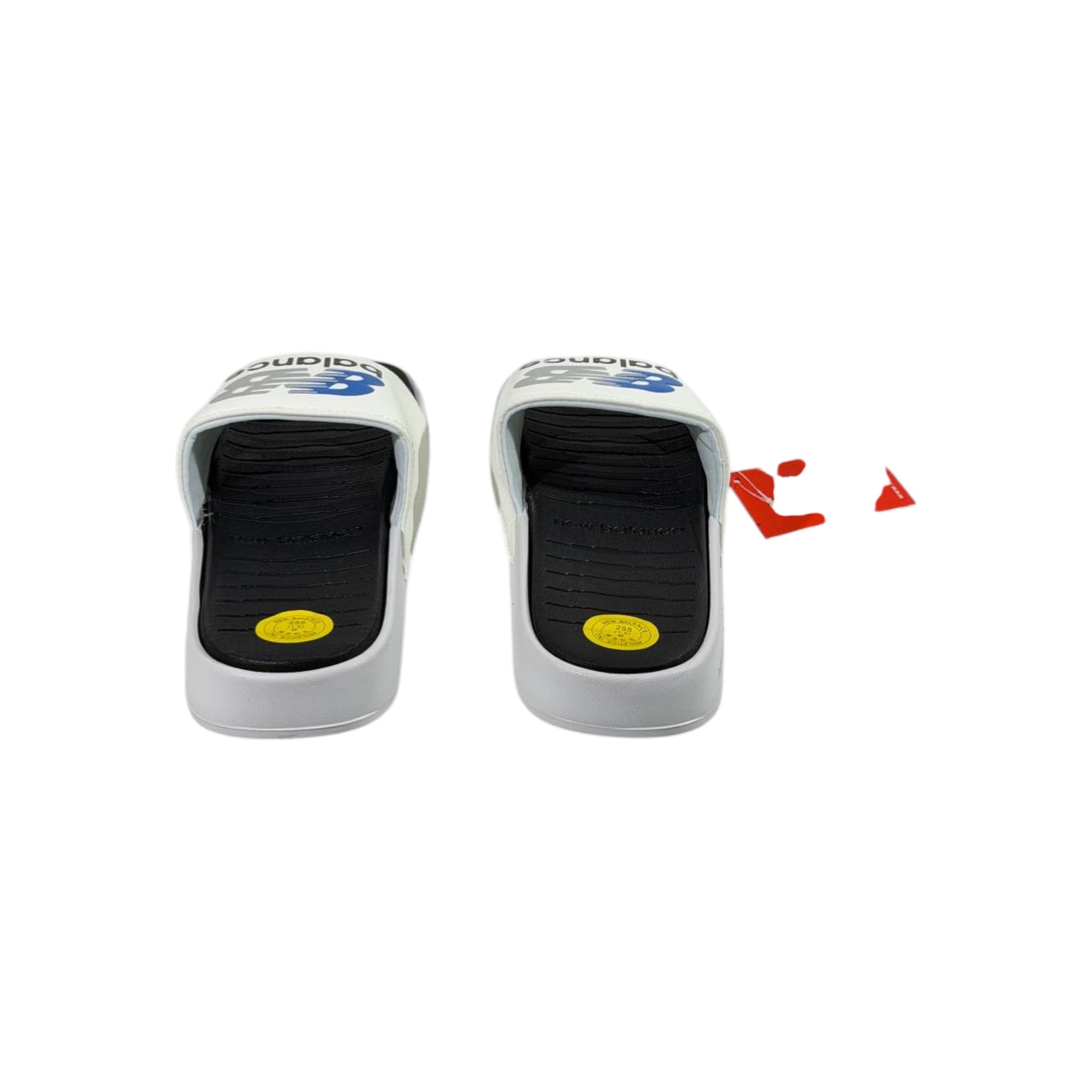 ⚡ New Balance Black & White Comfort Slides – Clean. Classic. Powerful. 🤍🖤