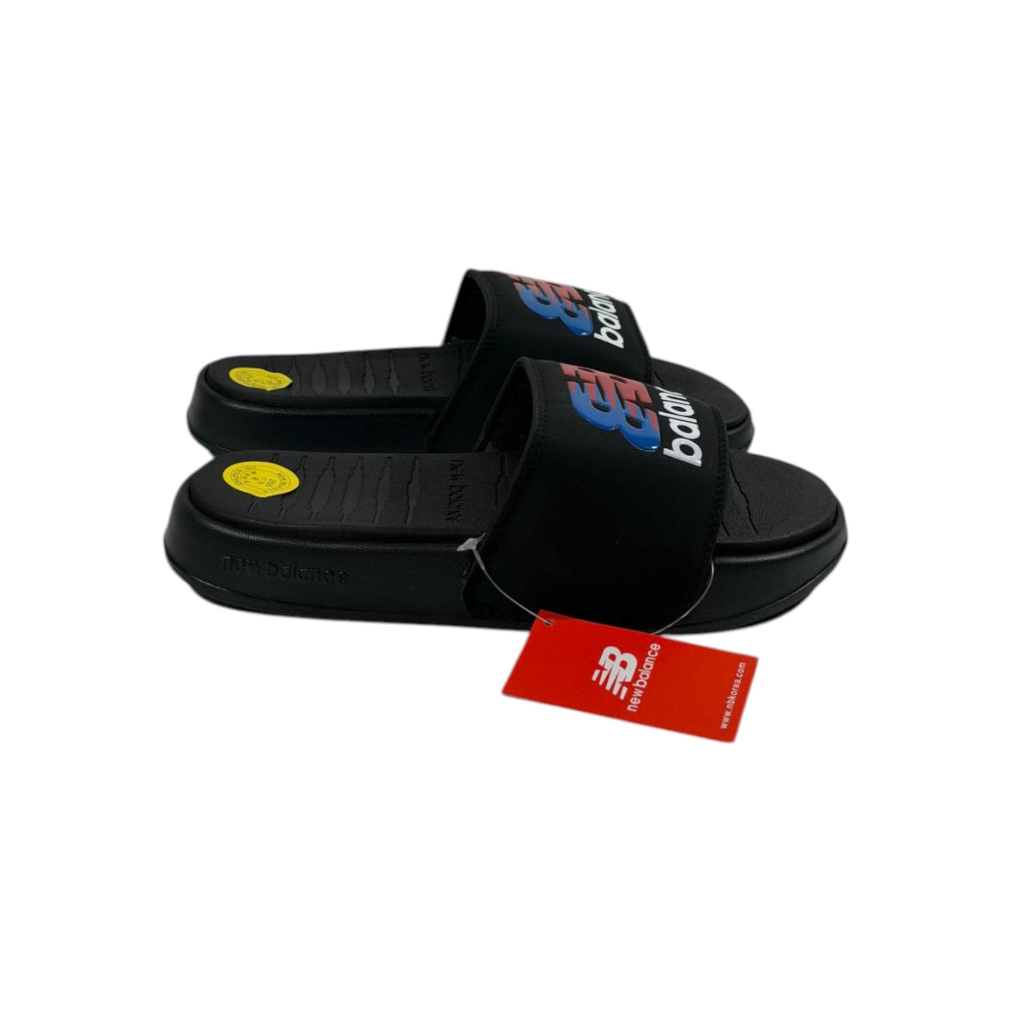 π₯ New Balance Black Icon Slides β Bold Sport Energy π€β€οΈπ