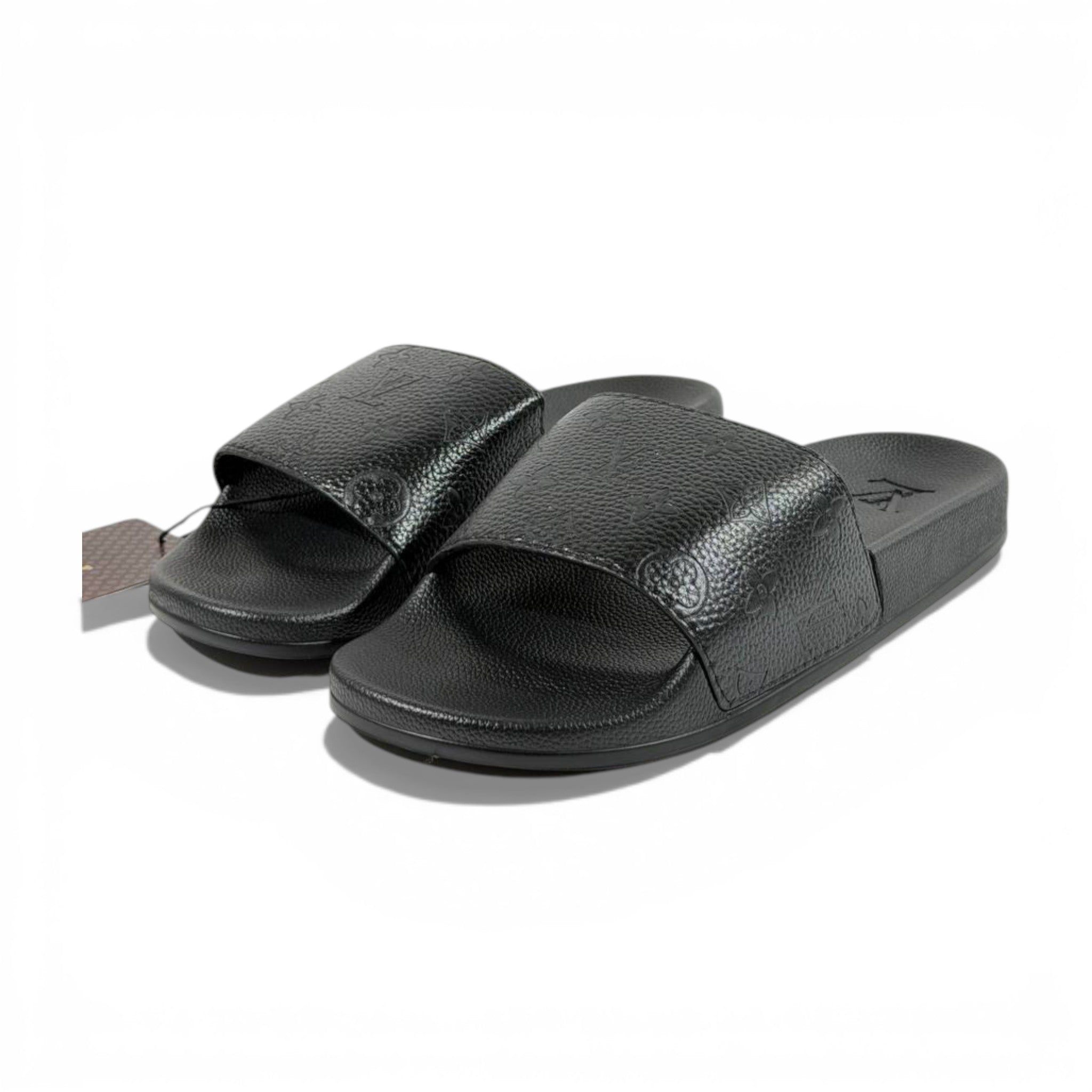 π€ Louis Vuitton Embossed Slides β Black Luxe Edition β¨