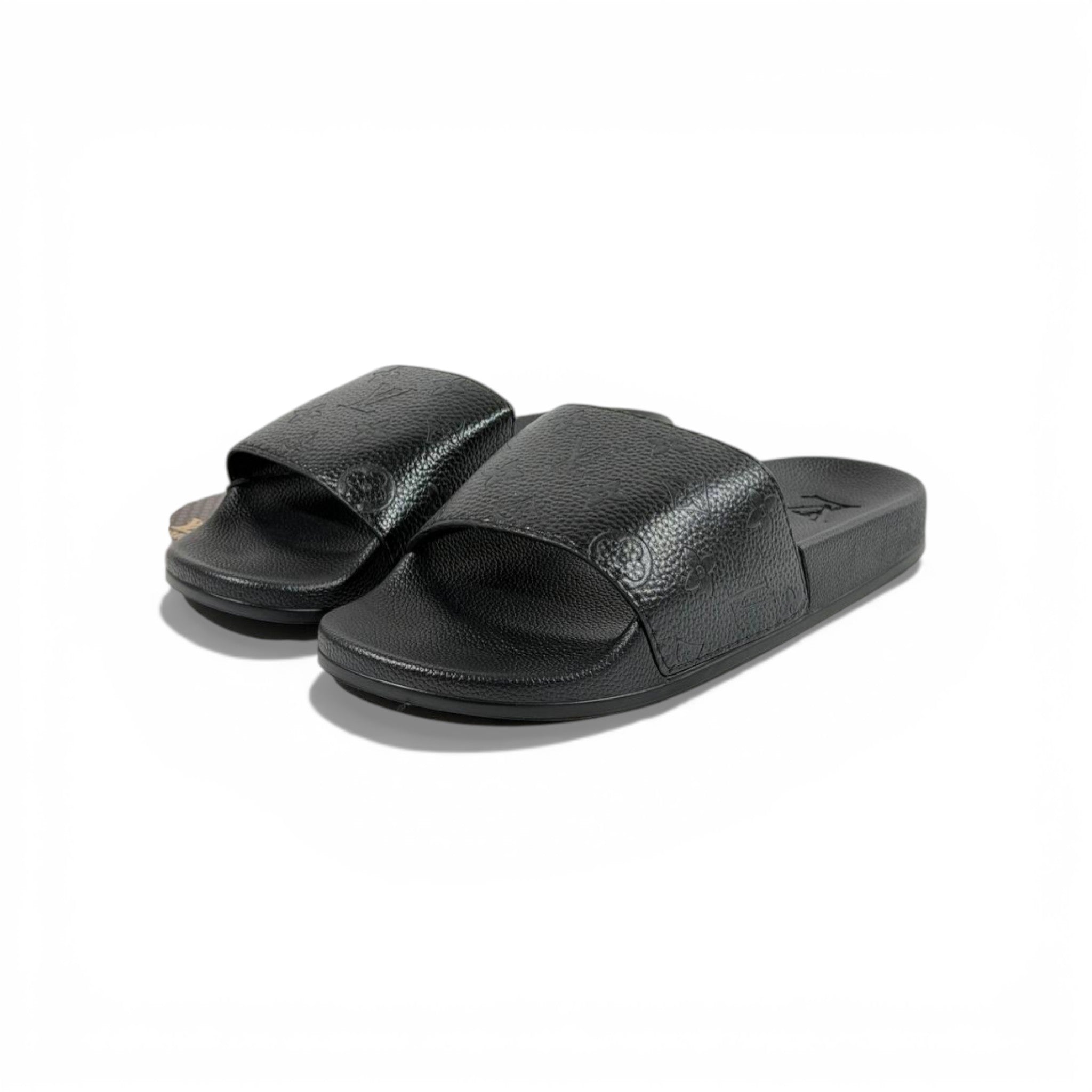 π€ Louis Vuitton Embossed Slides β Black Luxe Edition β¨