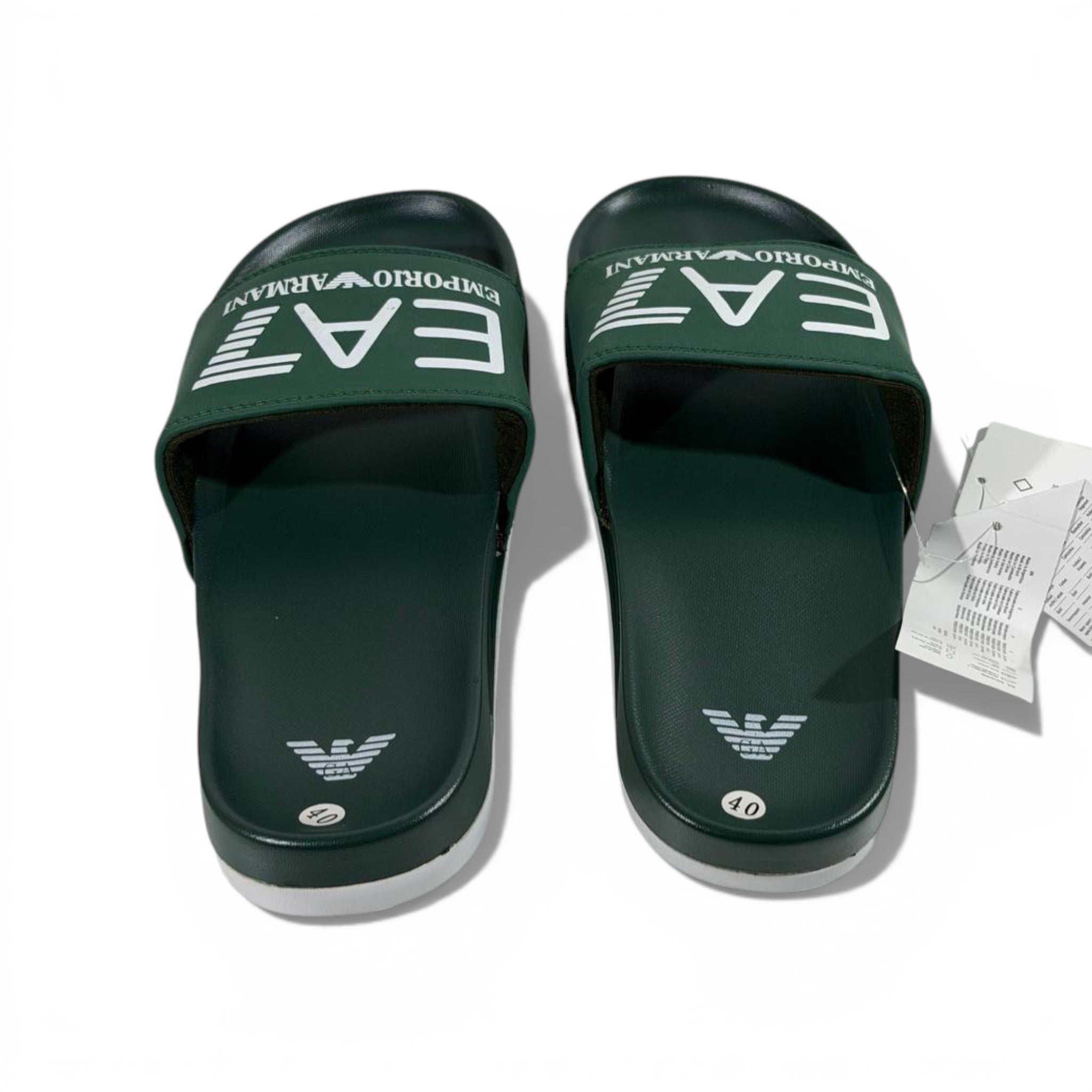 π EA7 Emporio Armani Slides β Green Signature Edition β¨