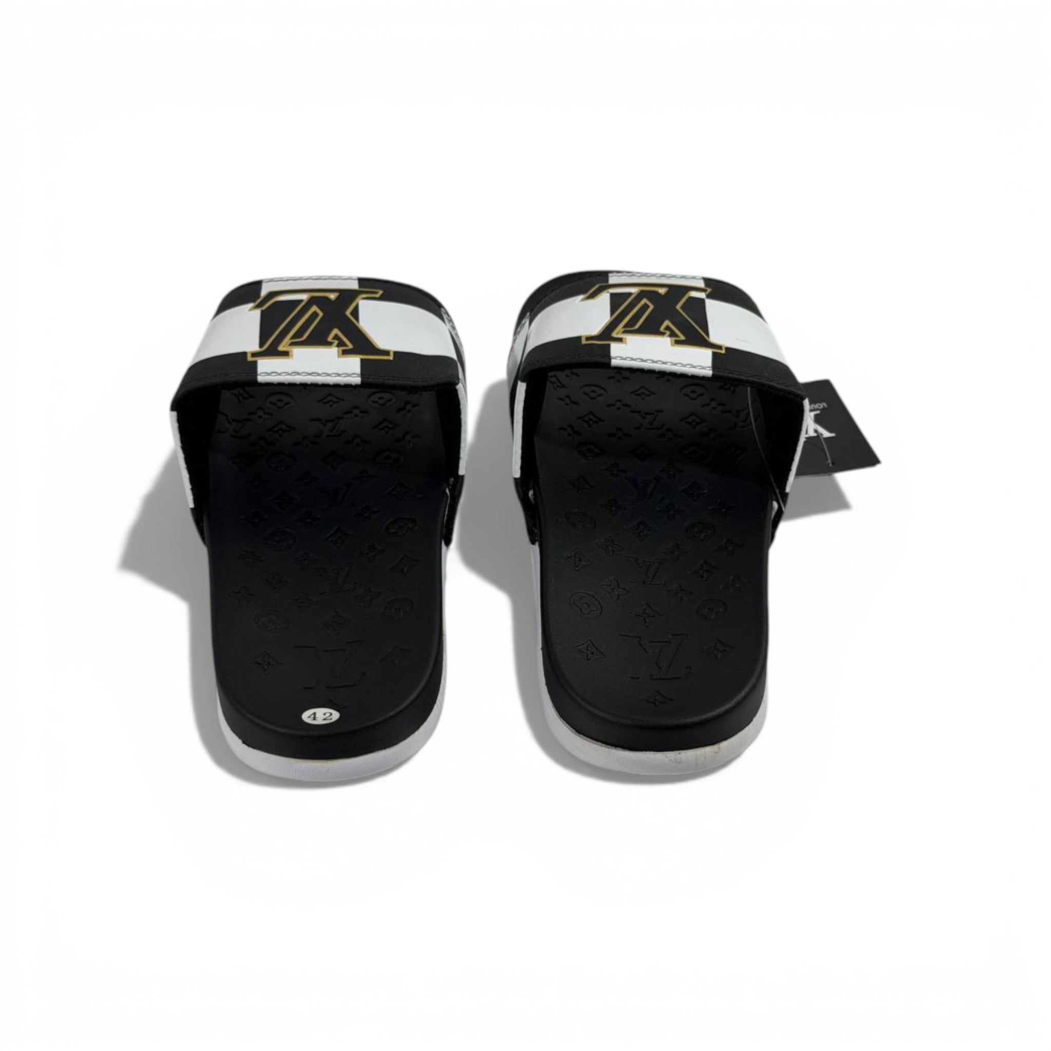 π€ Louis Vuitton Slides β Damier Black & White Edition πβ¨
