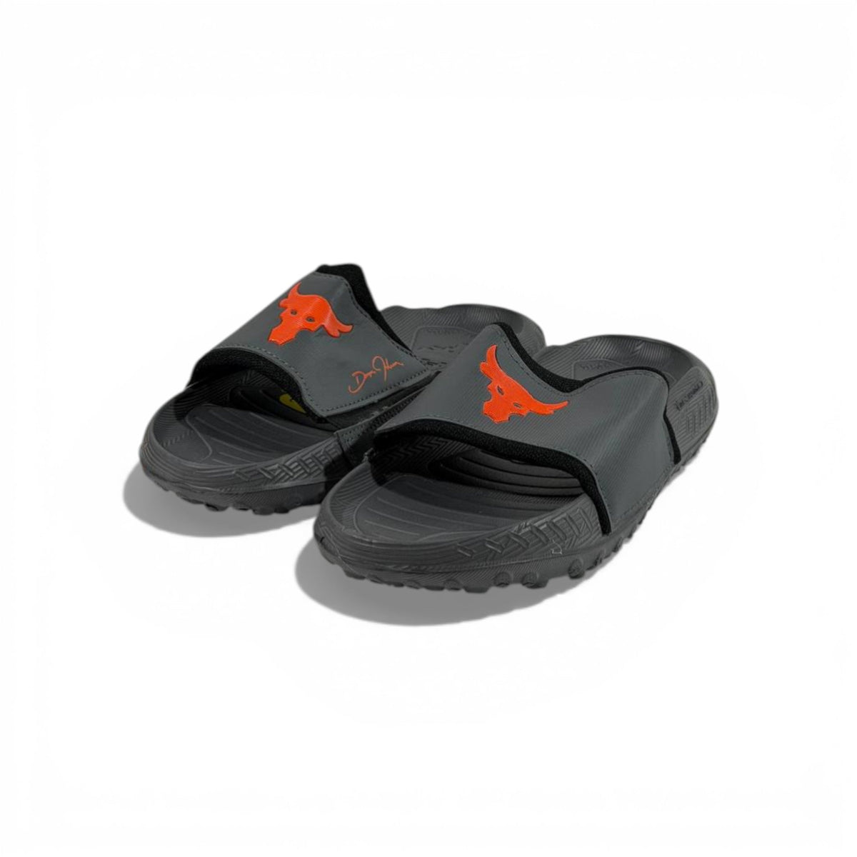🖤 Under Armour Project Rock Slides – Black & Red Edition 💪🔥