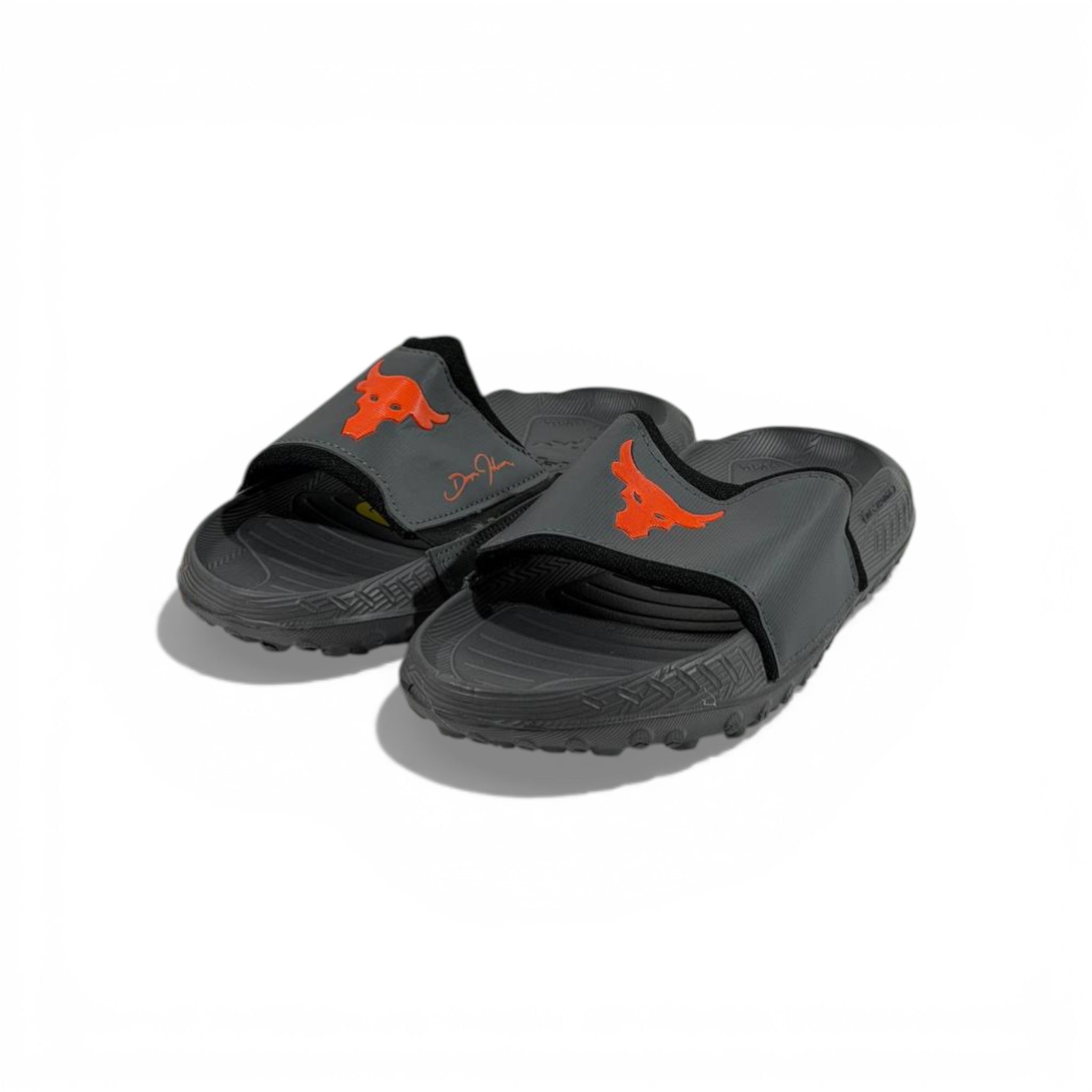 π€ Under Armour Project Rock Slides β Black & Red Edition πͺπ₯