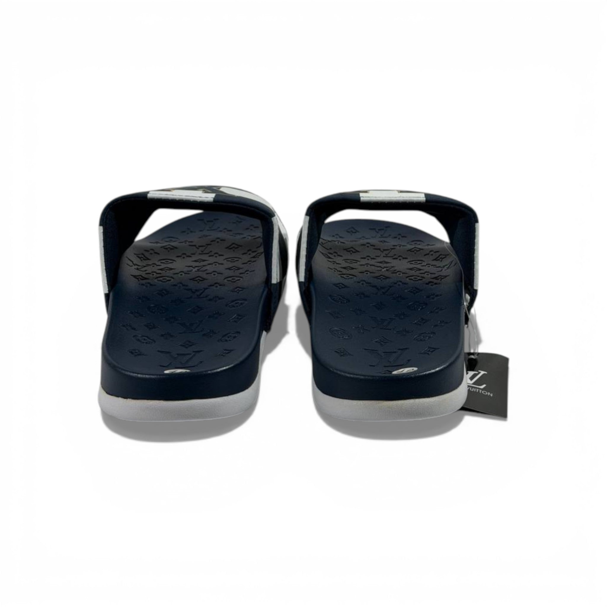 π΅ Louis Vuitton Slides β Damier Navy Edition πβ¨