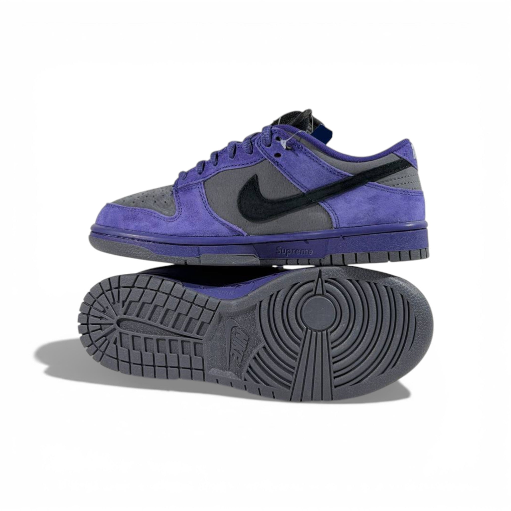 Nike Dunk Low Purple & Grey Sneakers πππ₯ Streetwear Skate Style Shoes β Women & Men Fashion Trainers β¨