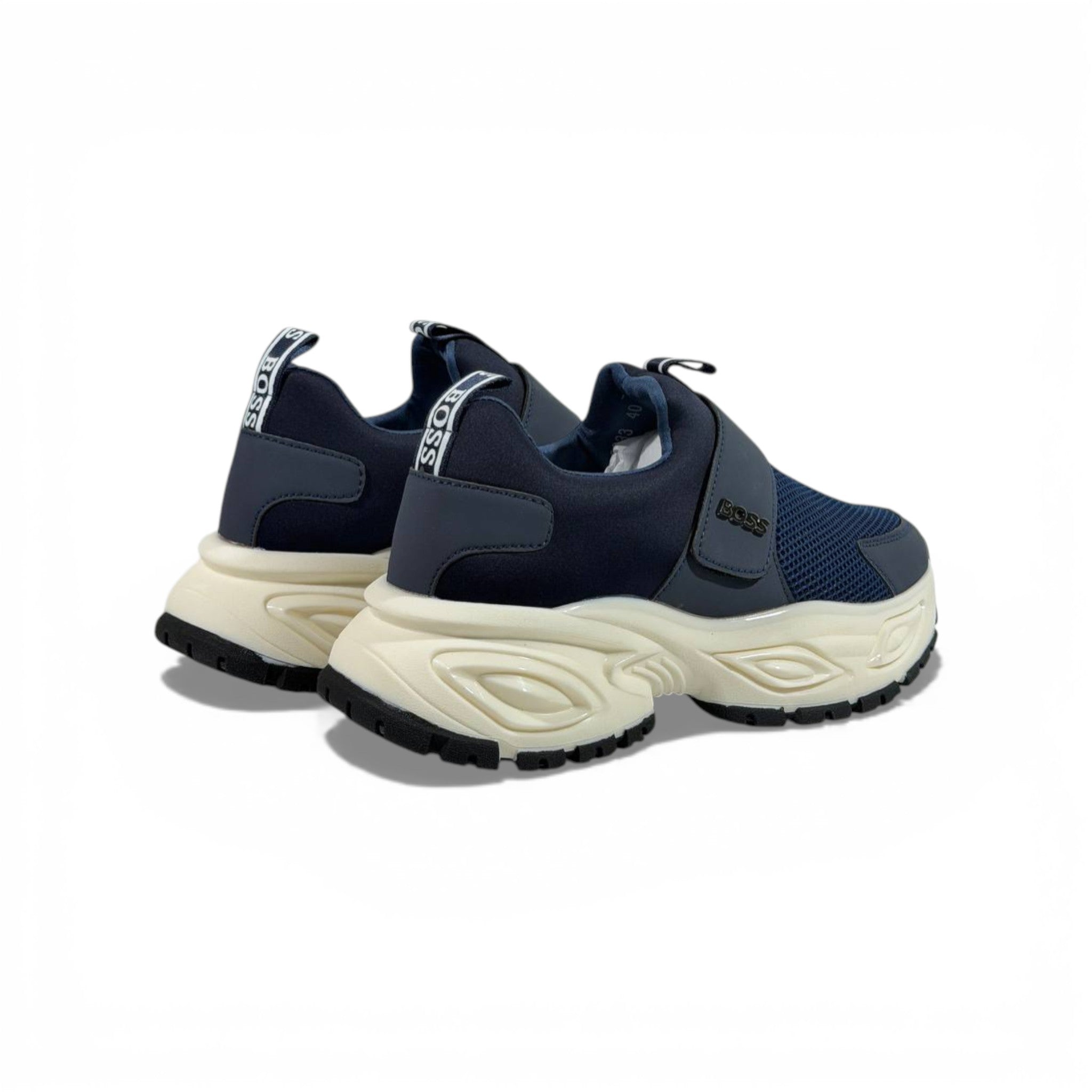 BOSS Navy Chunky Sneakers ππ΅β¨ Luxury Slip-On Sport Shoes β Premium Designer Lifestyle Trainers π₯