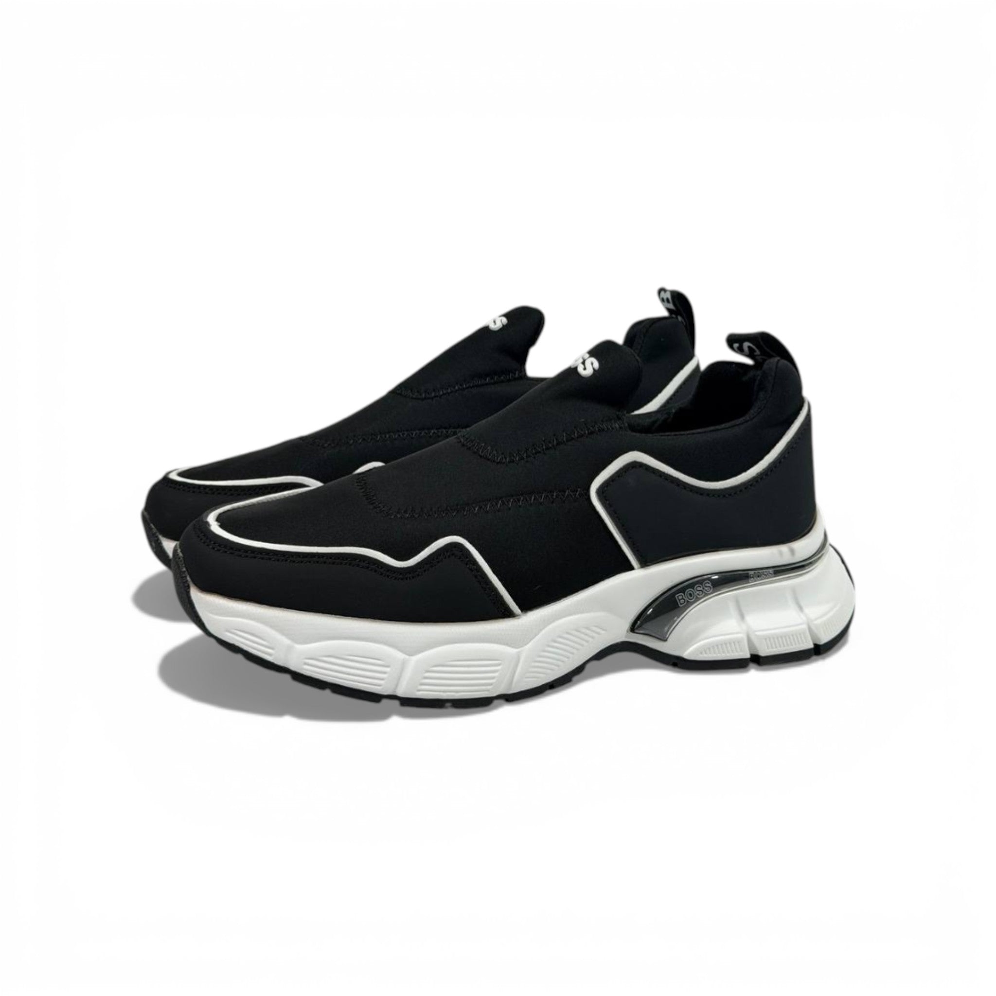 BOSS Black Slip-On Sneakers ππ€β‘ Luxury Sport Casual Shoes β Premium Designer Comfort Trainers β¨π₯