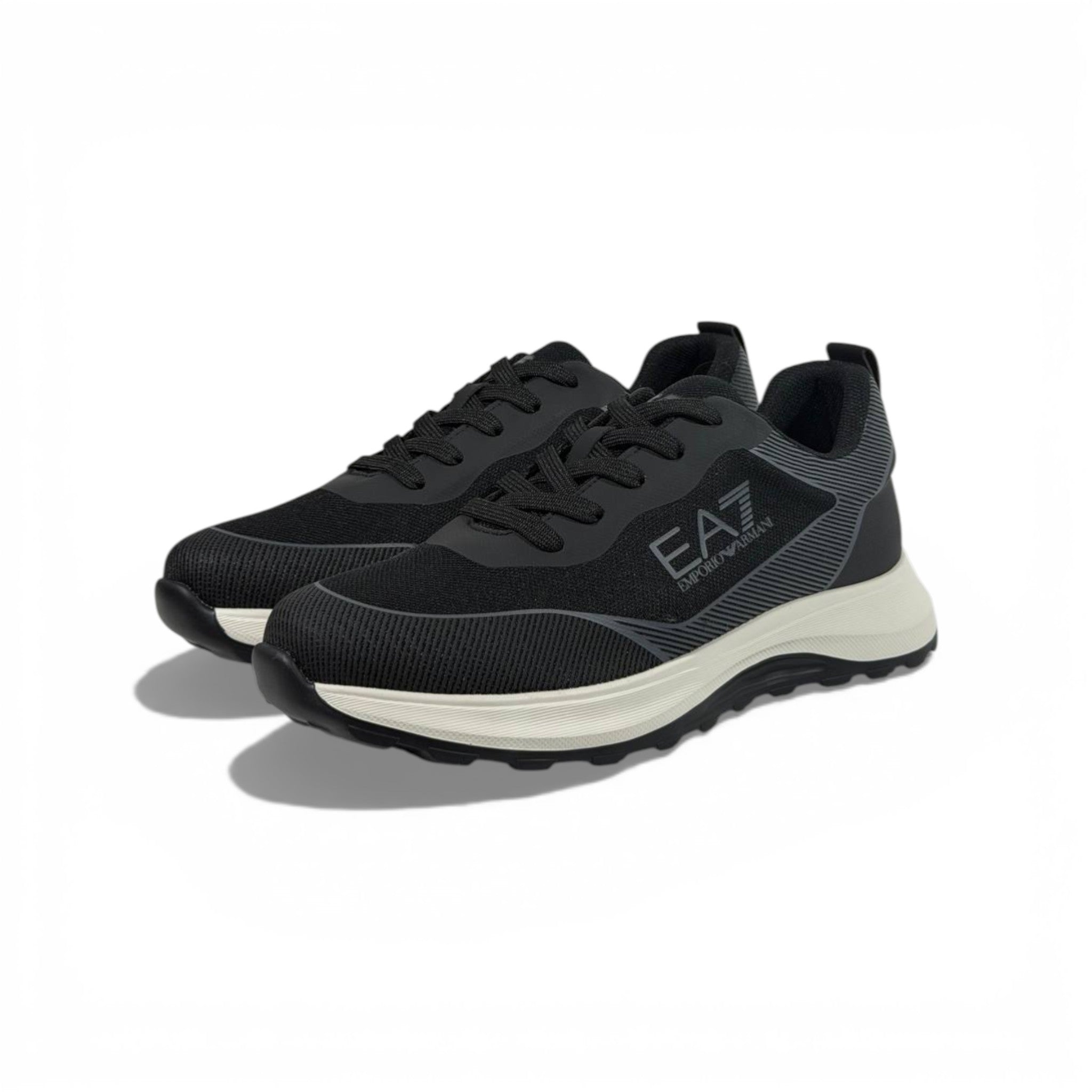 EA7 Emporio Armani Black Performance Sneakers ππ₯ Luxury Sport Running Shoes β Modern Comfort Trainers β‘π€