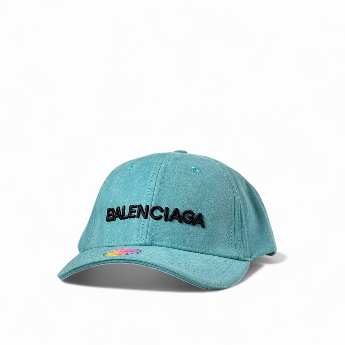 Balenciaga Suede Cap — Teal