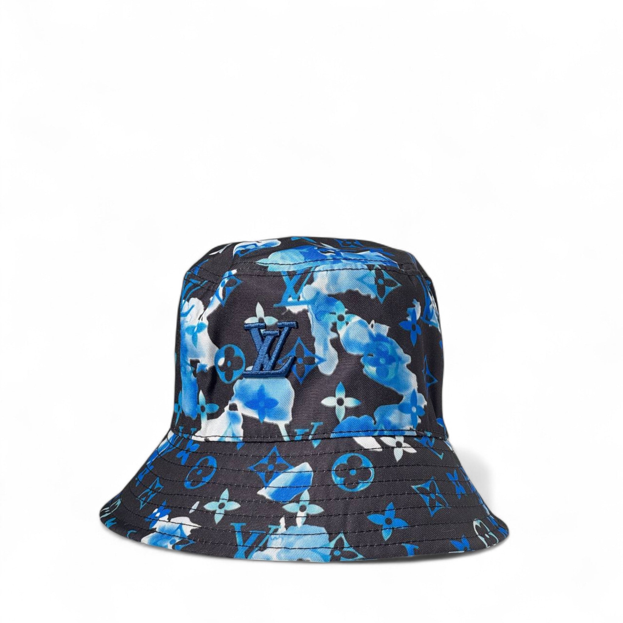 Louis Vuitton Midnight Bloom Bucket Hat ππ | Blue Monogram Edition