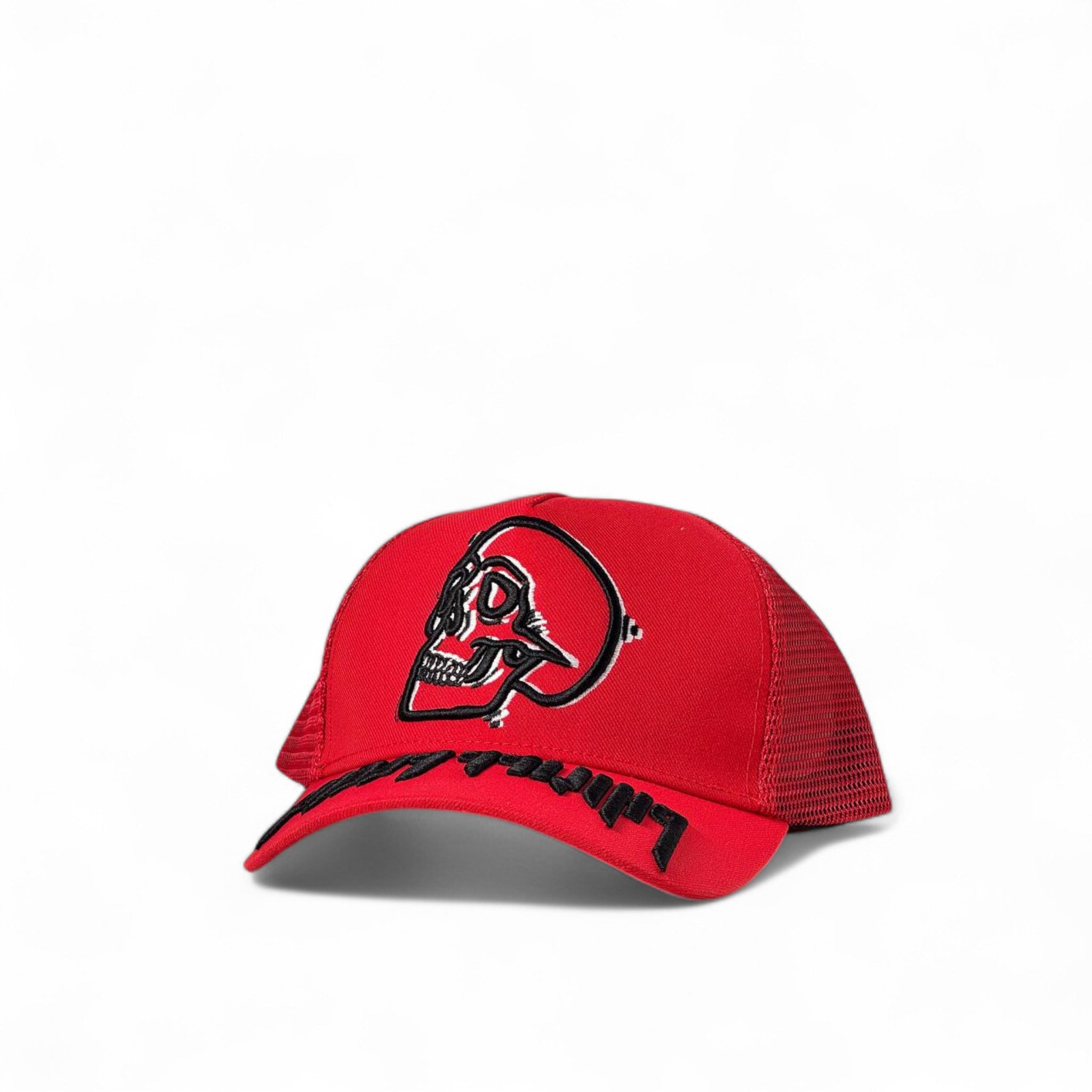 Philipp Plein Red Skull Mesh Cap π΄π | Fierce Street Energy Trucker Hat