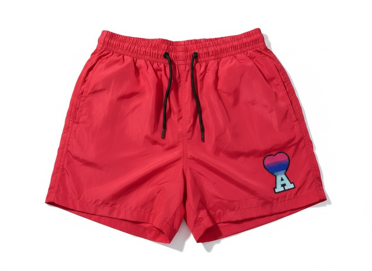 AMI Paris Red Swim Shorts β€οΈπ