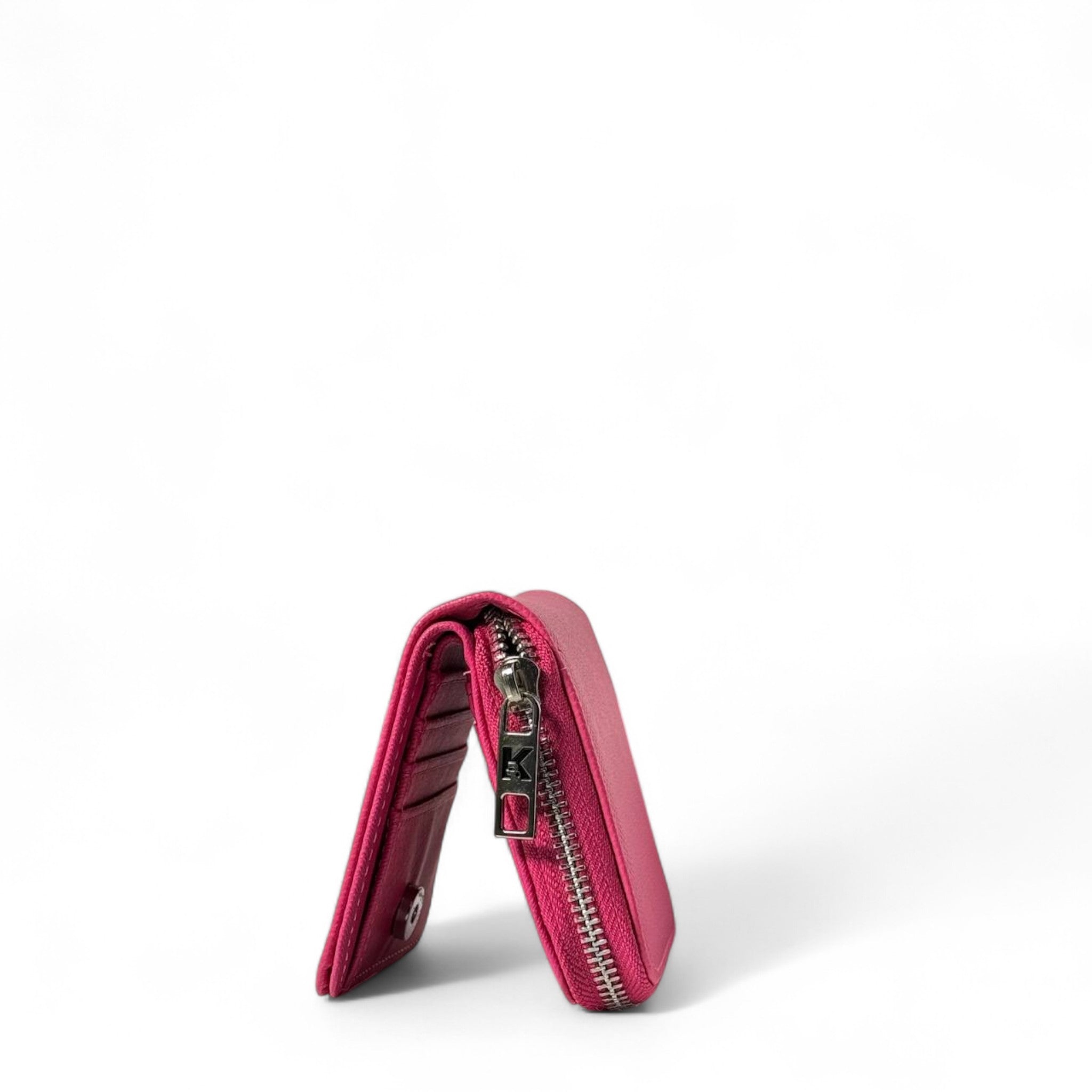 KARL LAGERFELD Pink Mini Wallet โ Vibrant Designer Charm ๐๐