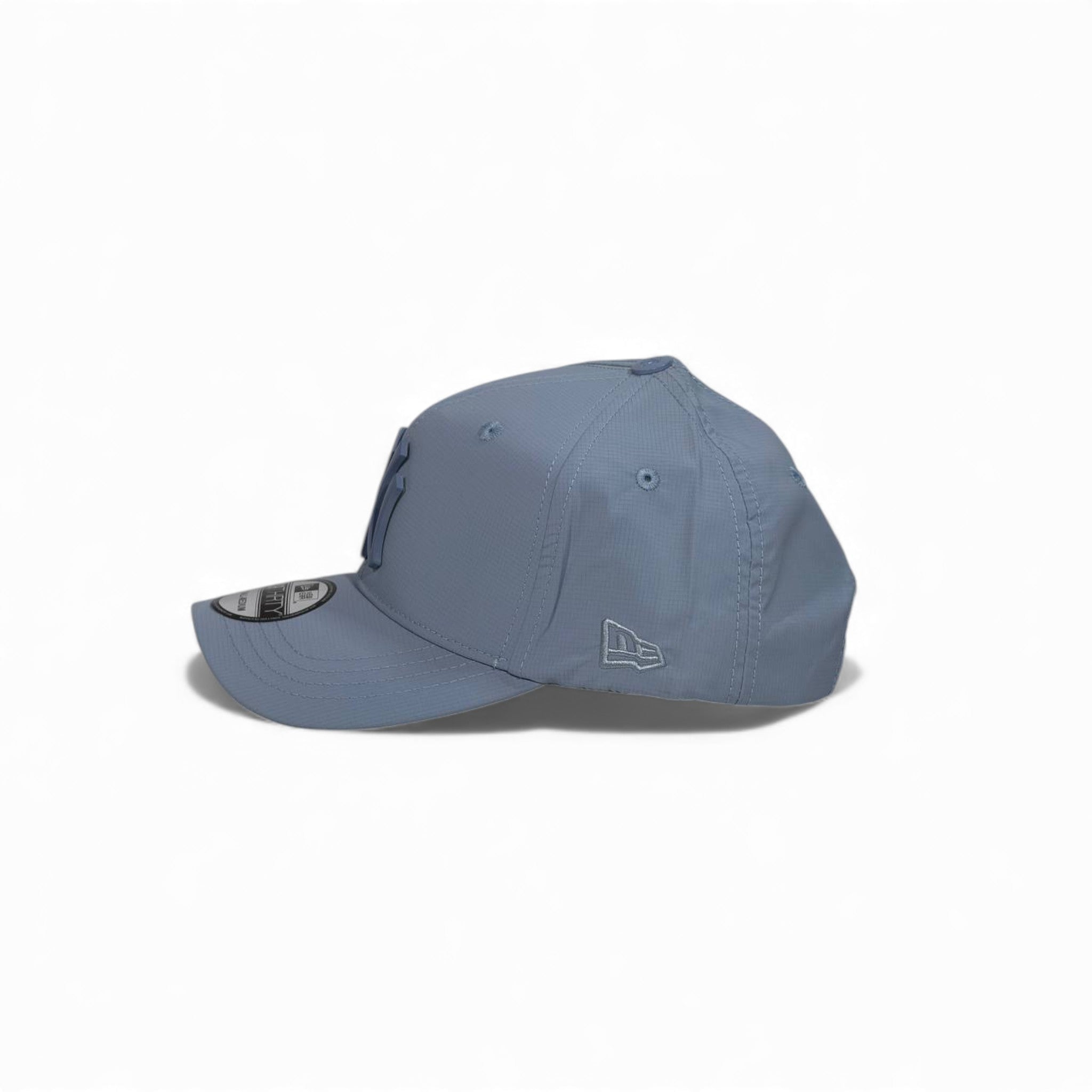 🧢 New York Yankees Sky Blue Gloss Logo Cap – Premium Edition