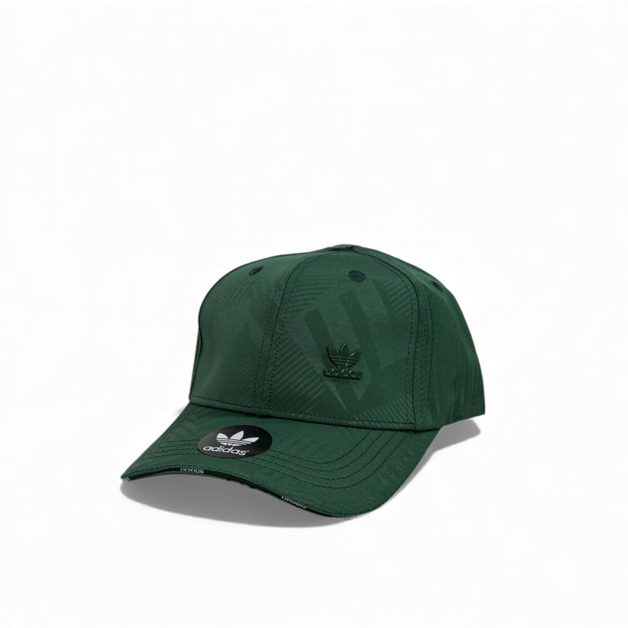 š§¢ adidas Forest Green Shadow Pattern Cap ā Trefoil Minimal Edition