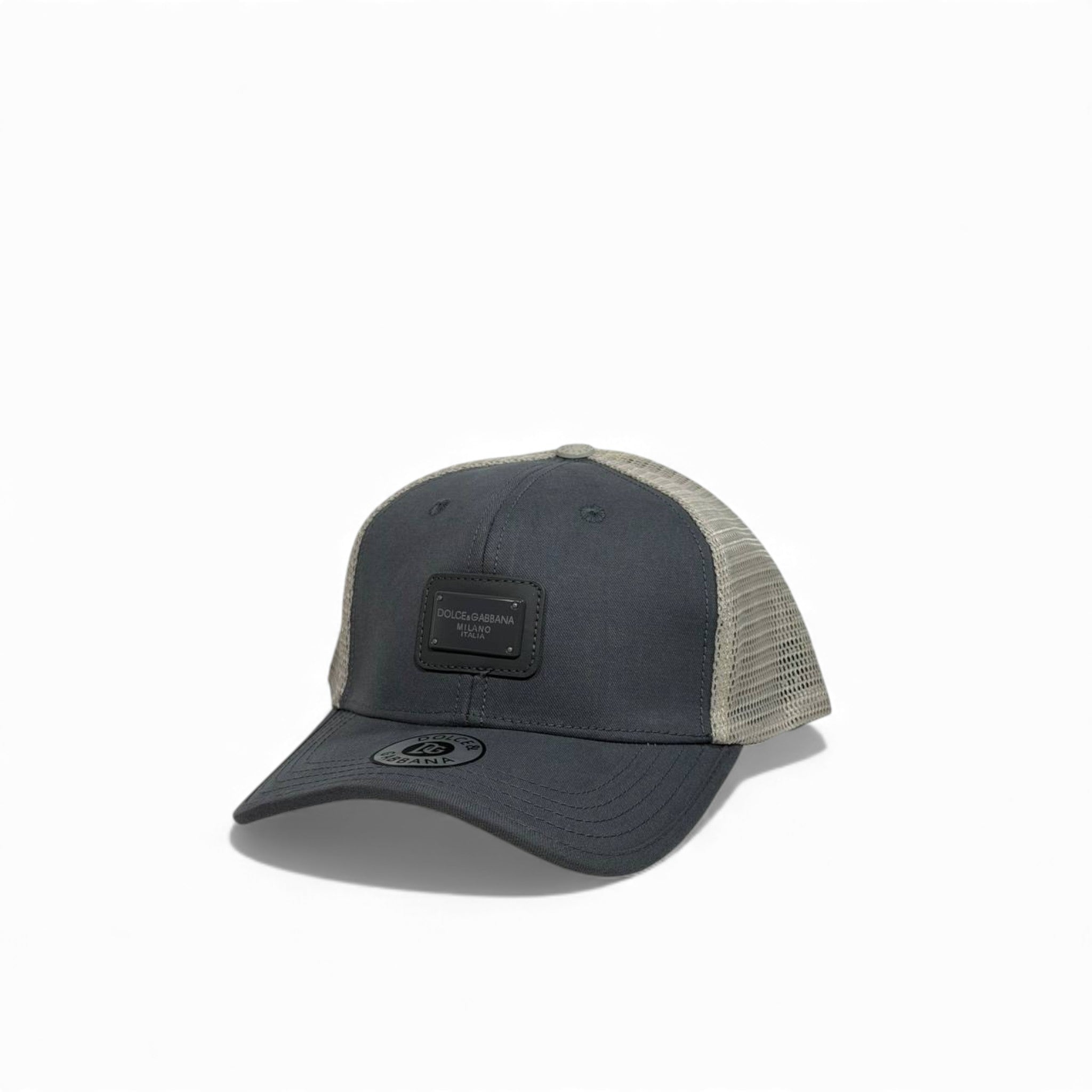 🧢 Dolce & Gabbana Two-Tone Mesh Milano Cap – Urban Luxury Edition