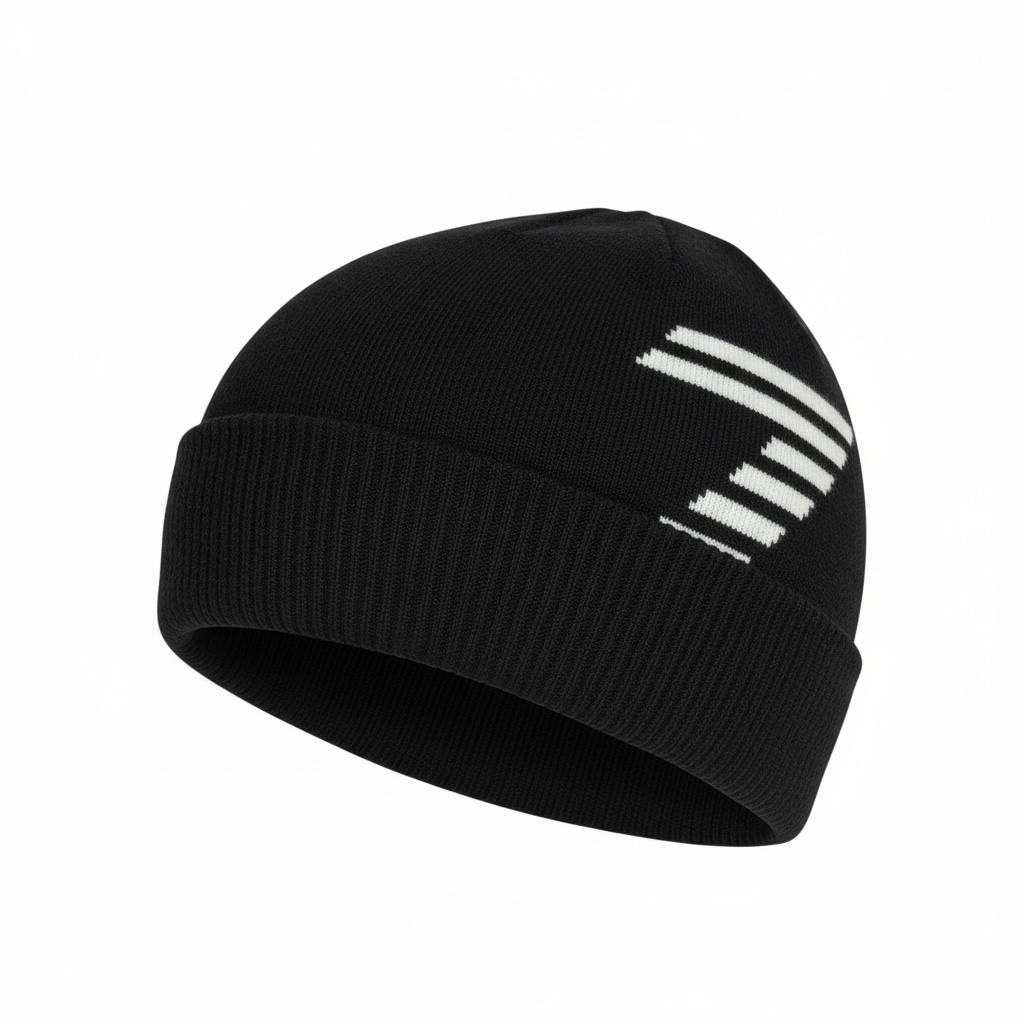 Emporio Armani Black Knit Beanie š¤ | Minimal White Logo | Premium Winter Hat