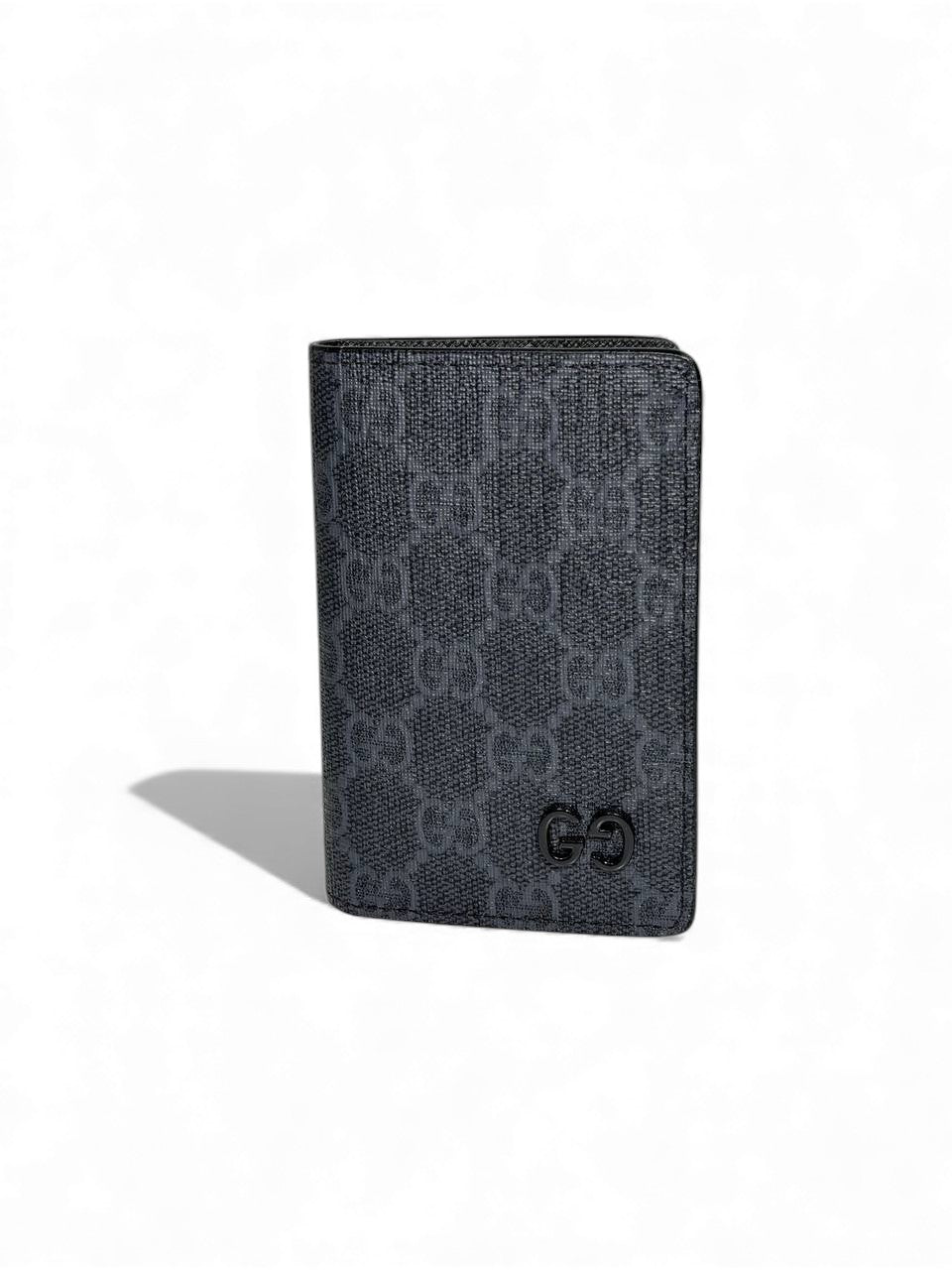 Gucci Black GG Monogram Card Holder 🖤✨ | Luxury Slim Wallet | Elegant Unisex Design